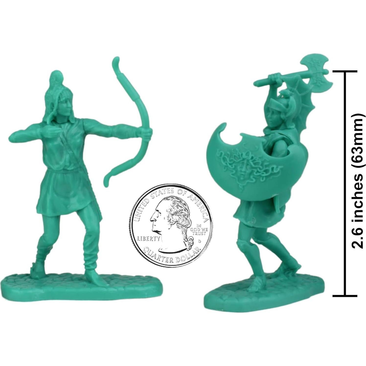 Figuras de Guerreras Amazonas LOD - 12pc Juguete Antiguo