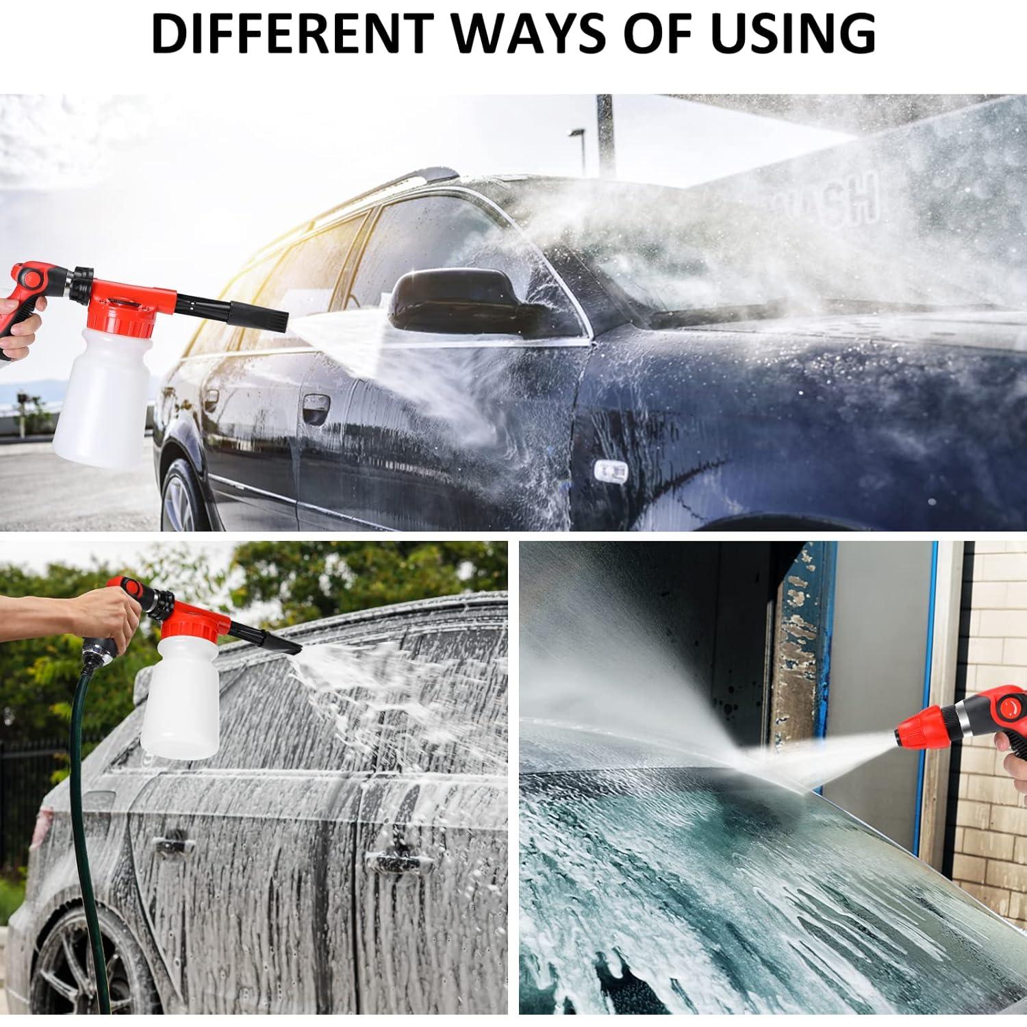 Kit de Lavado de Autos 33 Piezas AUTODECO Azul Completo