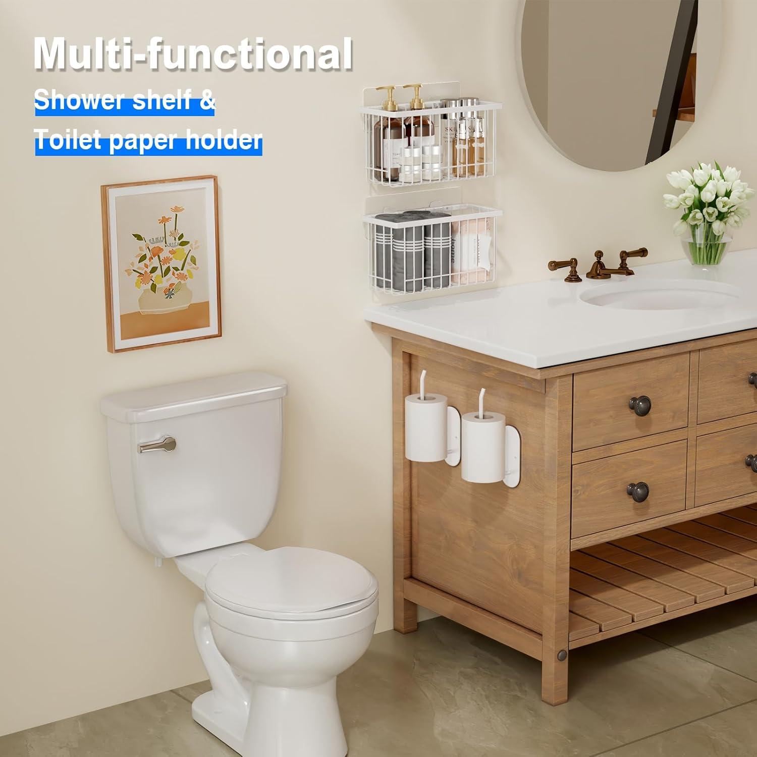 Organizador de Gabinete Adhesivo Mustorn - 4 Piezas Blanco