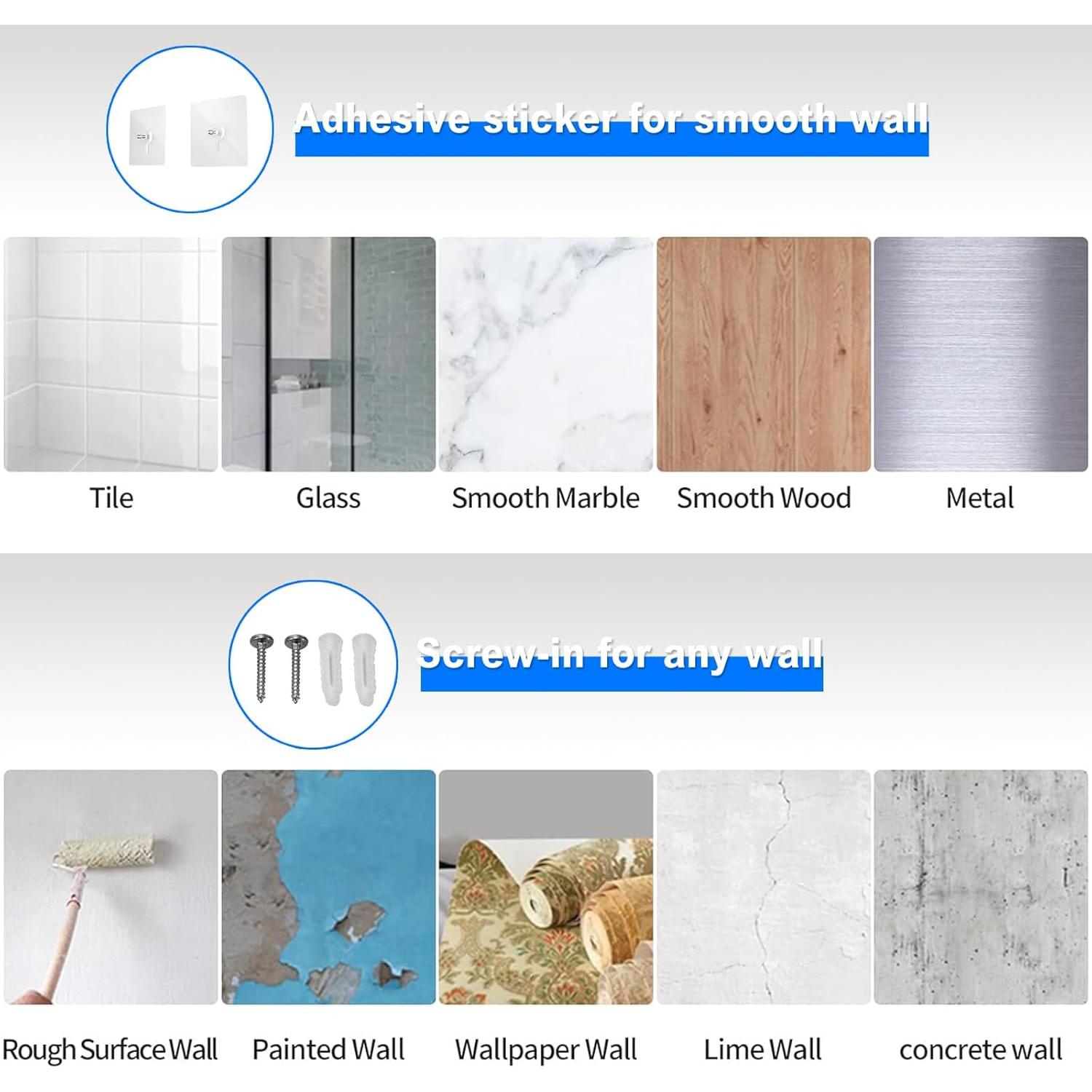 Organizador de Gabinete Adhesivo Mustorn - 4 Piezas Blanco