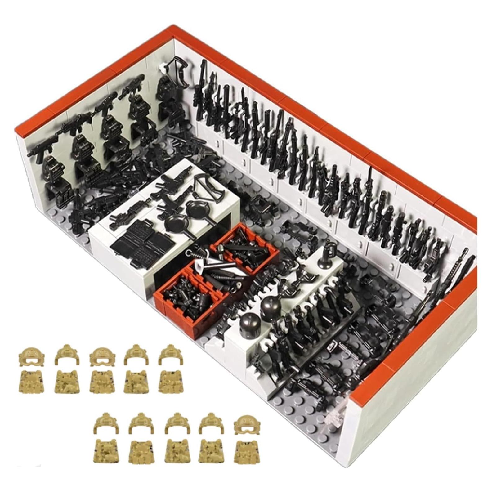 Juego de Bloques de Construcción Militar 520 Piezas ELEFOCUS