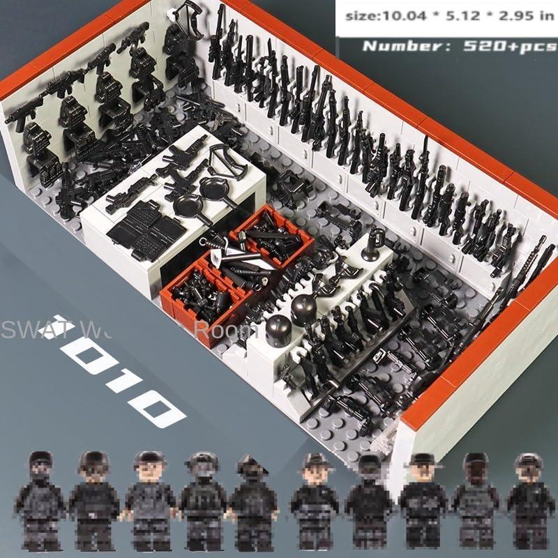 Juego de Bloques de Construcción Militar 520 Piezas ELEFOCUS