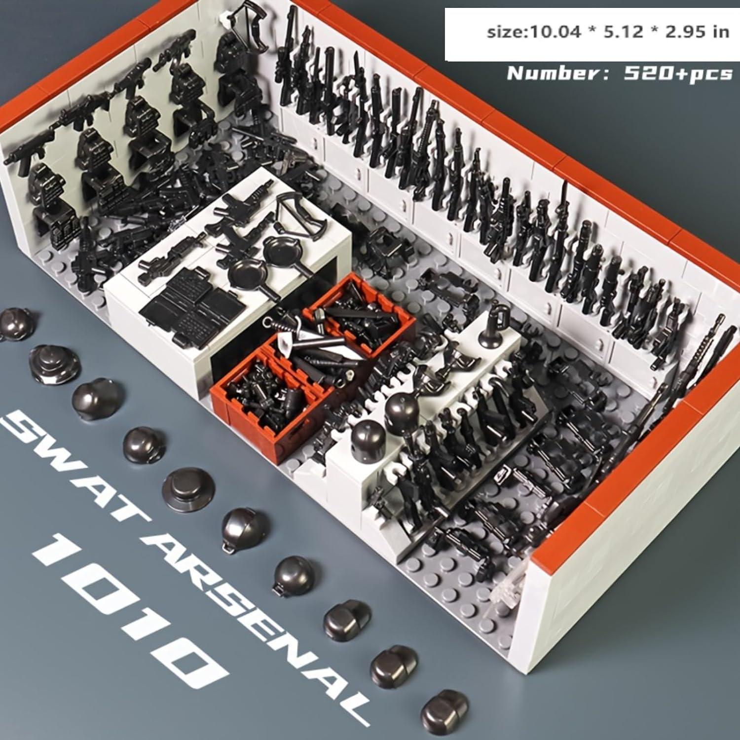 Juego de Bloques de Construcción Militar 520 Piezas ELEFOCUS