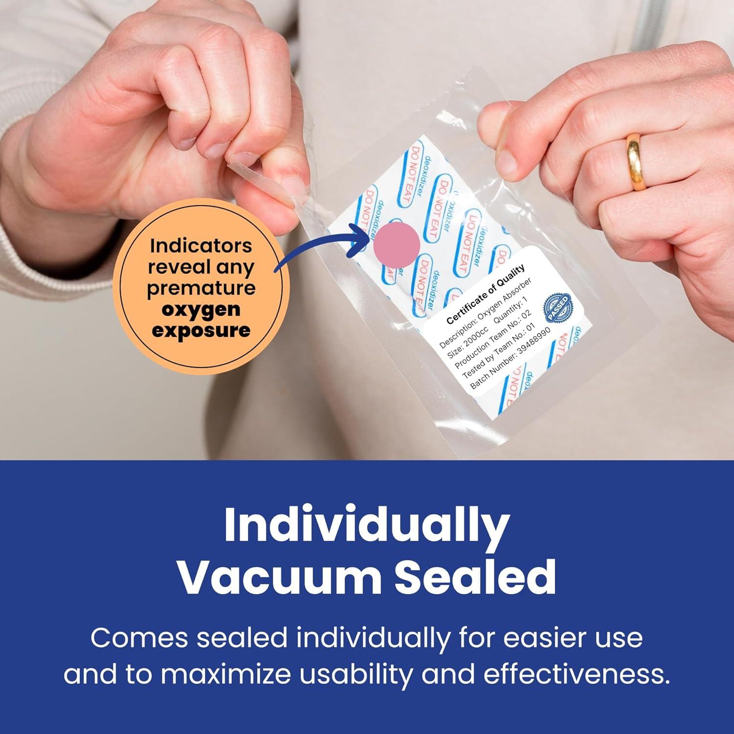 Absorbentes de Oxígeno Wallaby 2000cc - 20 Unidades Selladas