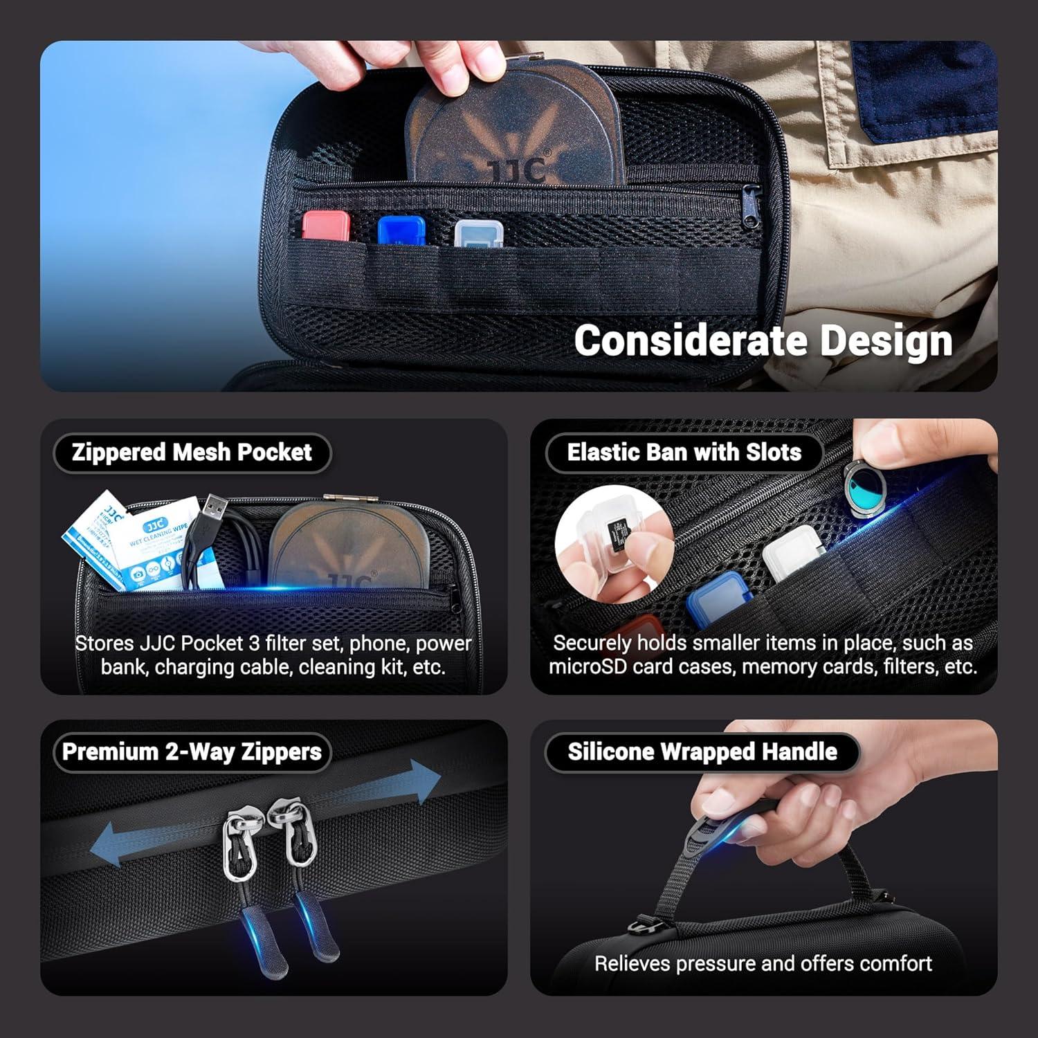 Funda Dura JJC para OSMO Pocket 3 con Correa y Estuches