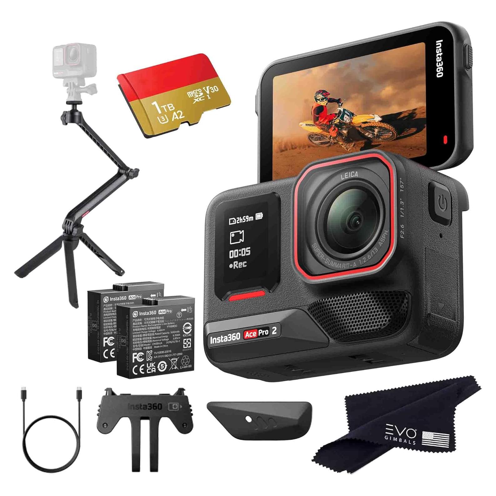 Cámara de Acción Insta360 Ace Pro 2 8K 50MP Pantalla Plegable