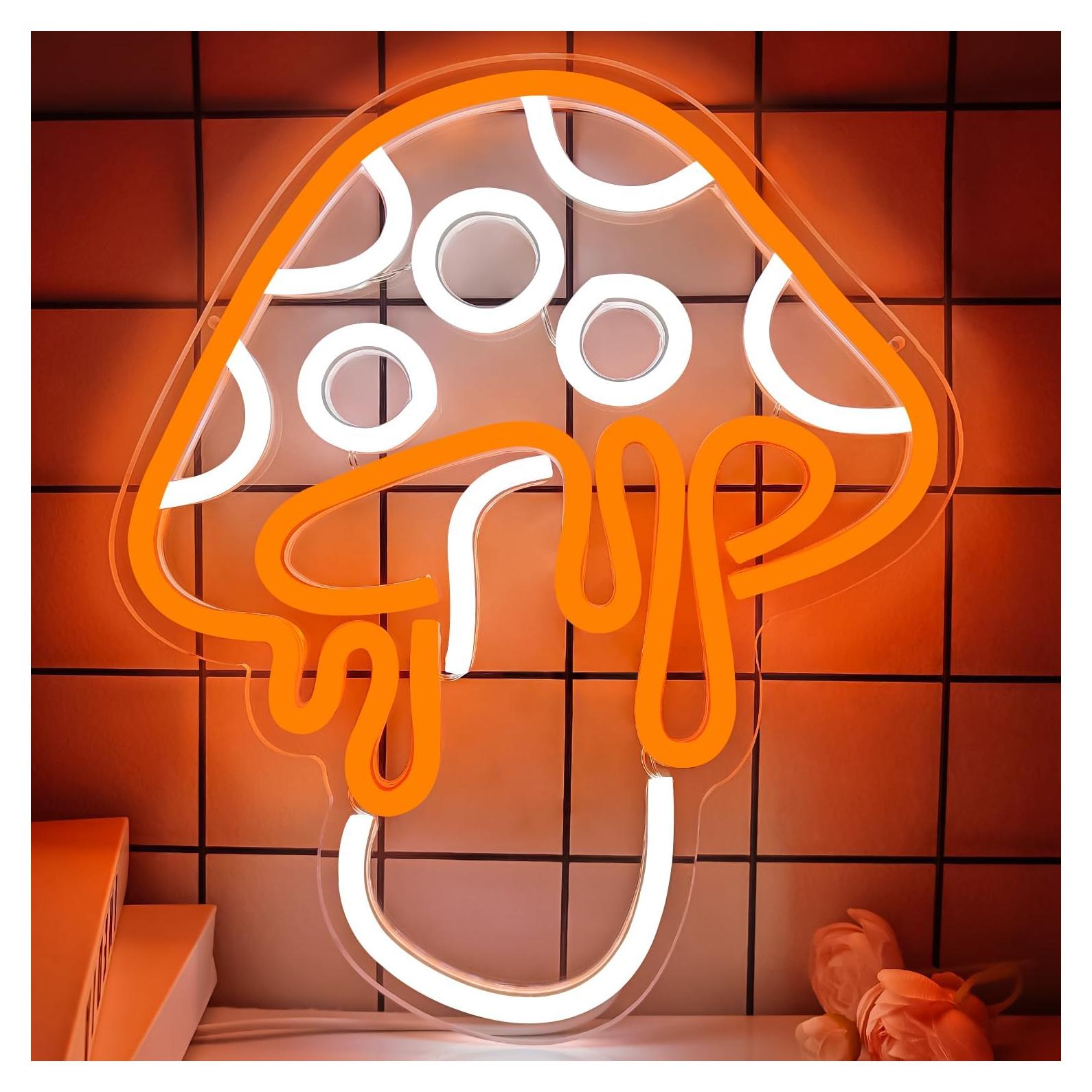 Luz de Neón Hongo LED Ajoyferris Regulable 30x26.2 cm