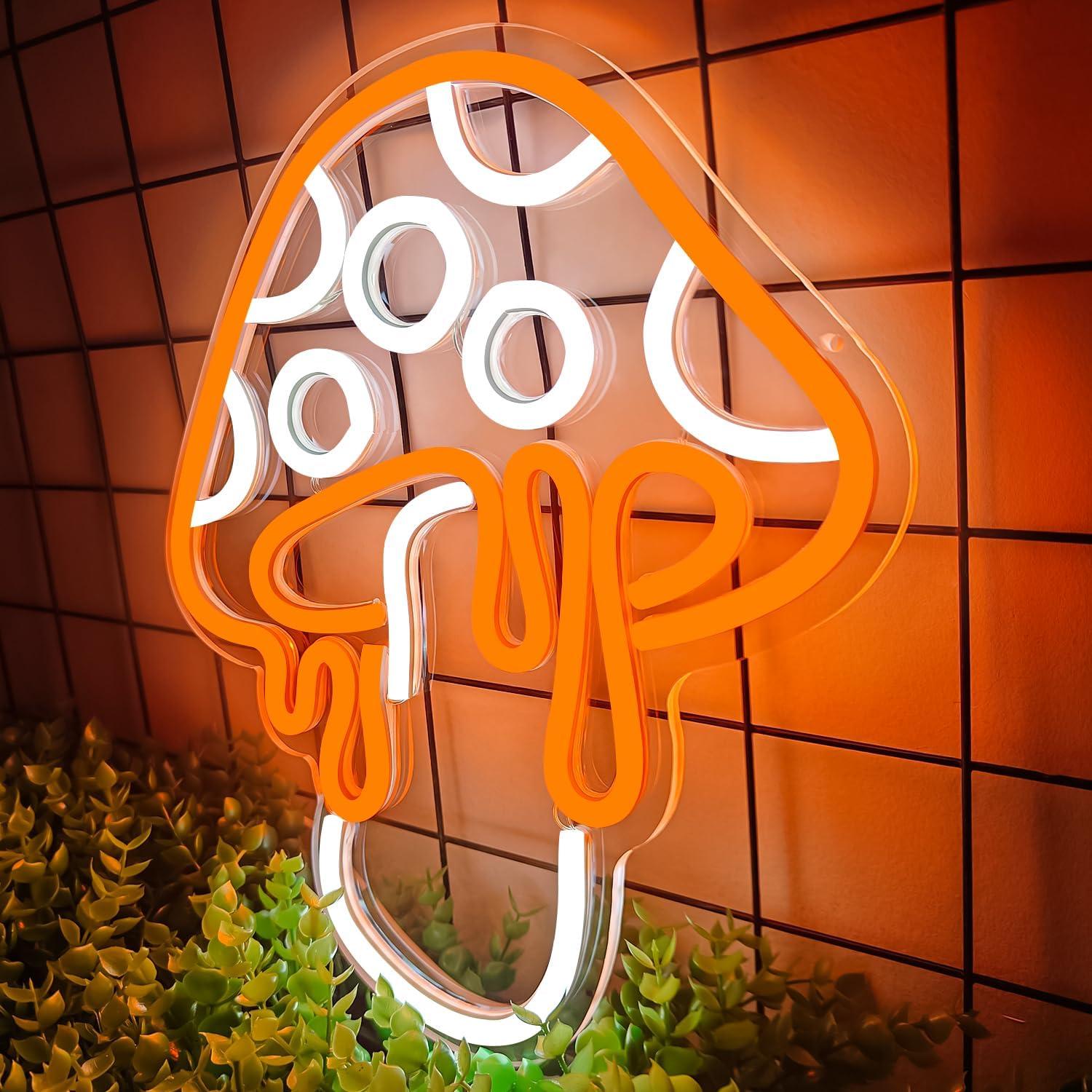 Luz de Neón Hongo LED Ajoyferris Regulable 30x26.2 cm