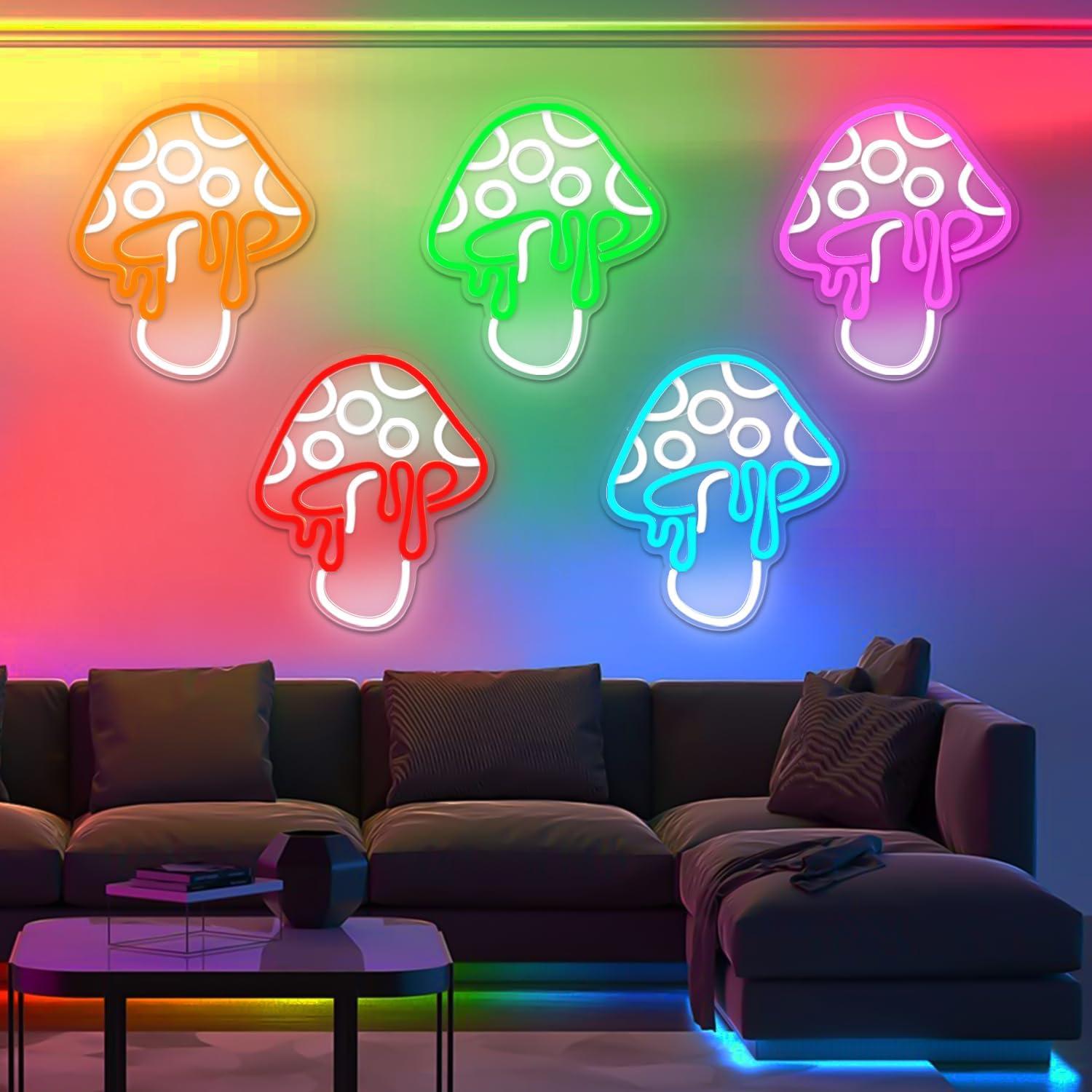 Luz de Neón Hongo LED Ajoyferris Regulable 30x26.2 cm