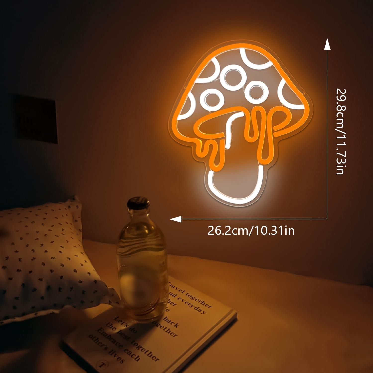 Luz de Neón Hongo LED Ajoyferris Regulable 30x26.2 cm