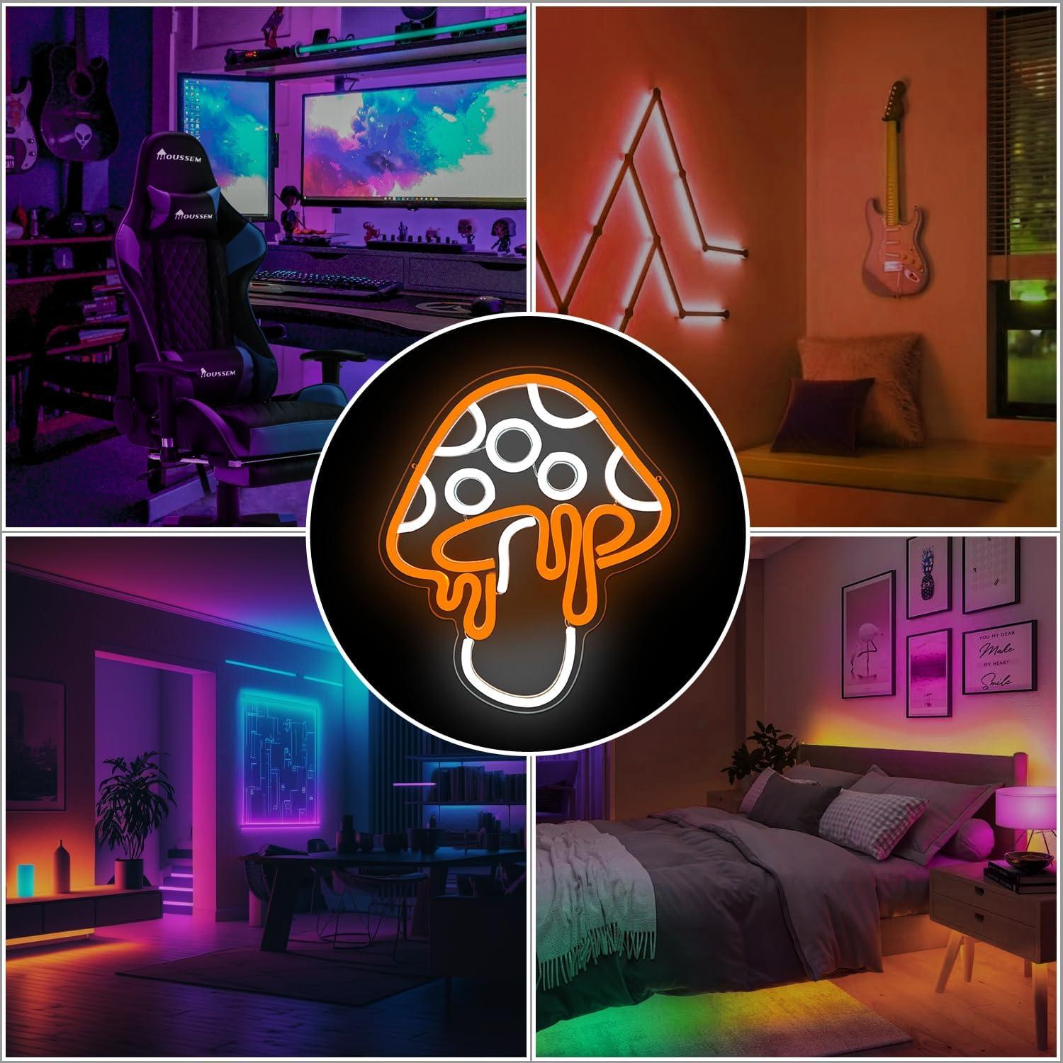 Luz de Neón Hongo LED Ajoyferris Regulable 30x26.2 cm