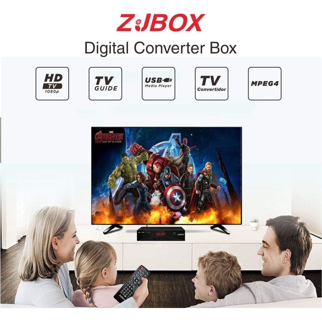 Caja Convertidora de TV Digital ZJBOX ATSC Full HD 1080p