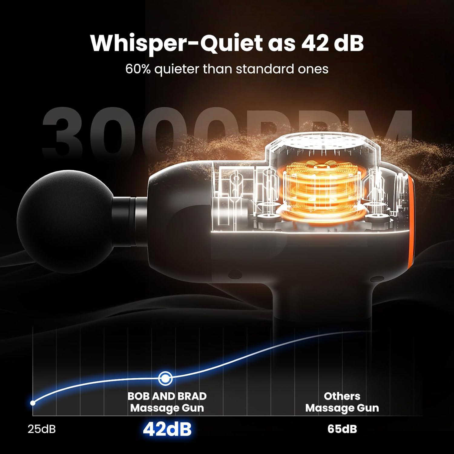 Pistola de Masaje BOB Y BRAD C2, Tejido Profundo, 5 Velocidades