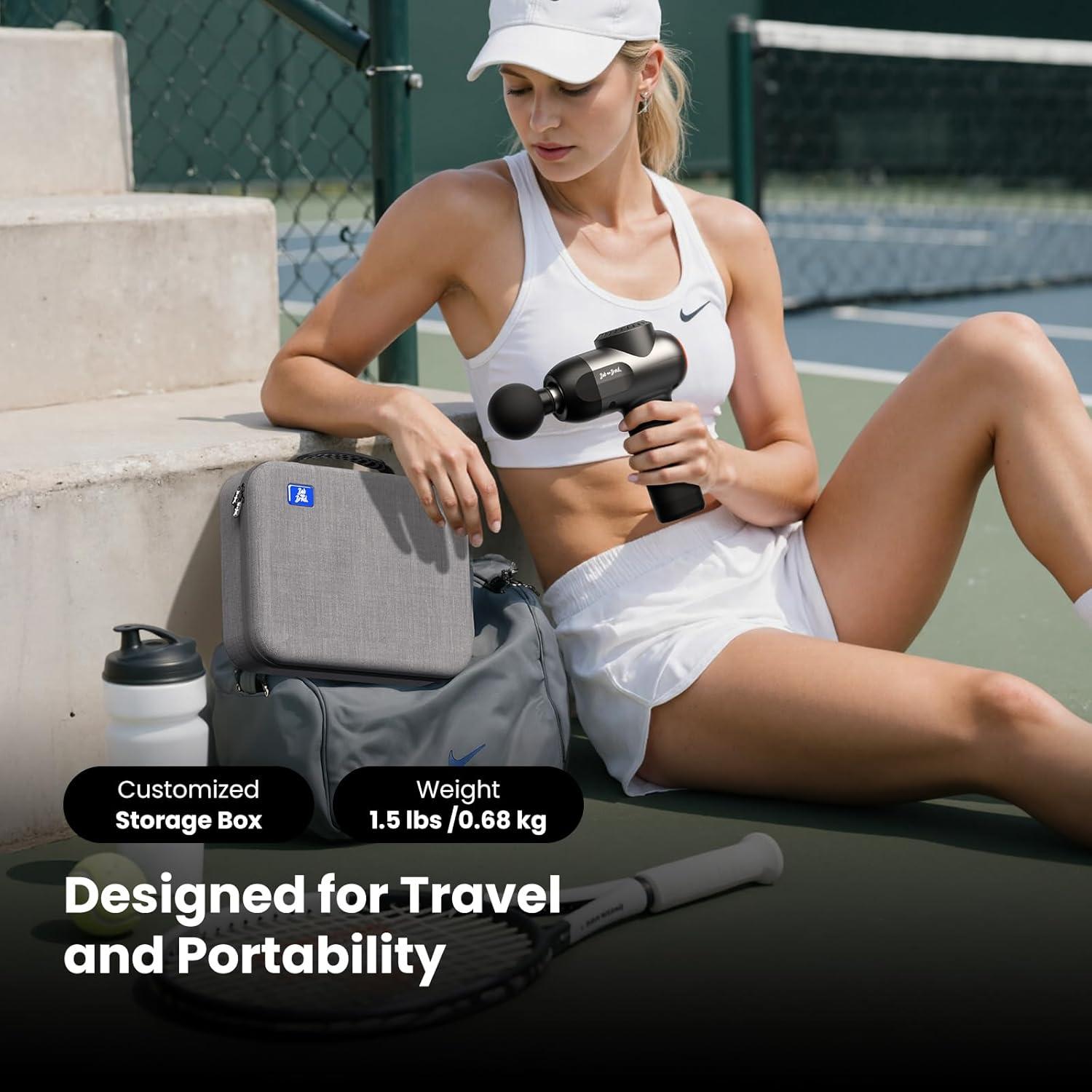 Pistola de Masaje BOB Y BRAD C2, Tejido Profundo, 5 Velocidades