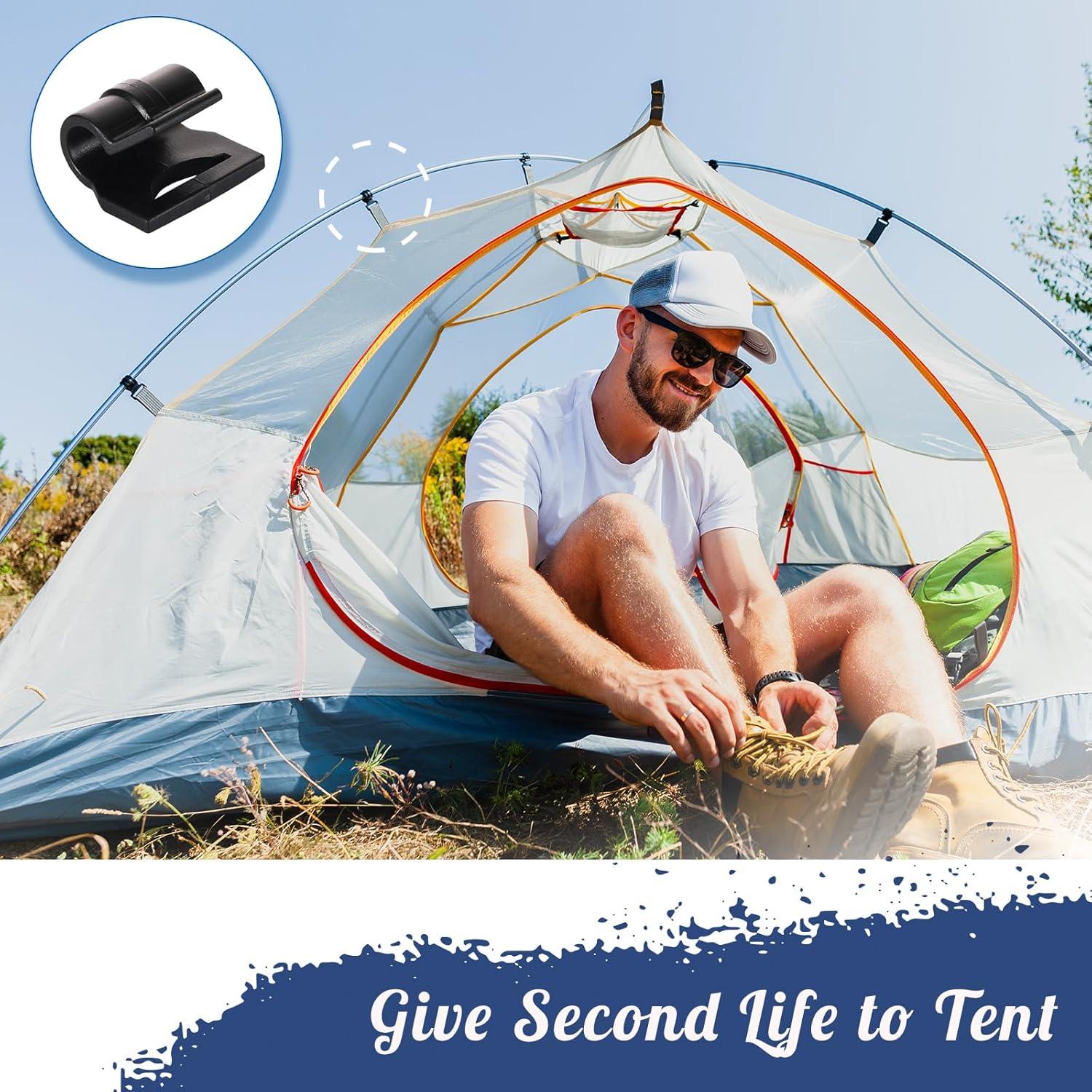 Clips en C para Postes de Tienda BRILLIANCE4U - 20 Paquetes