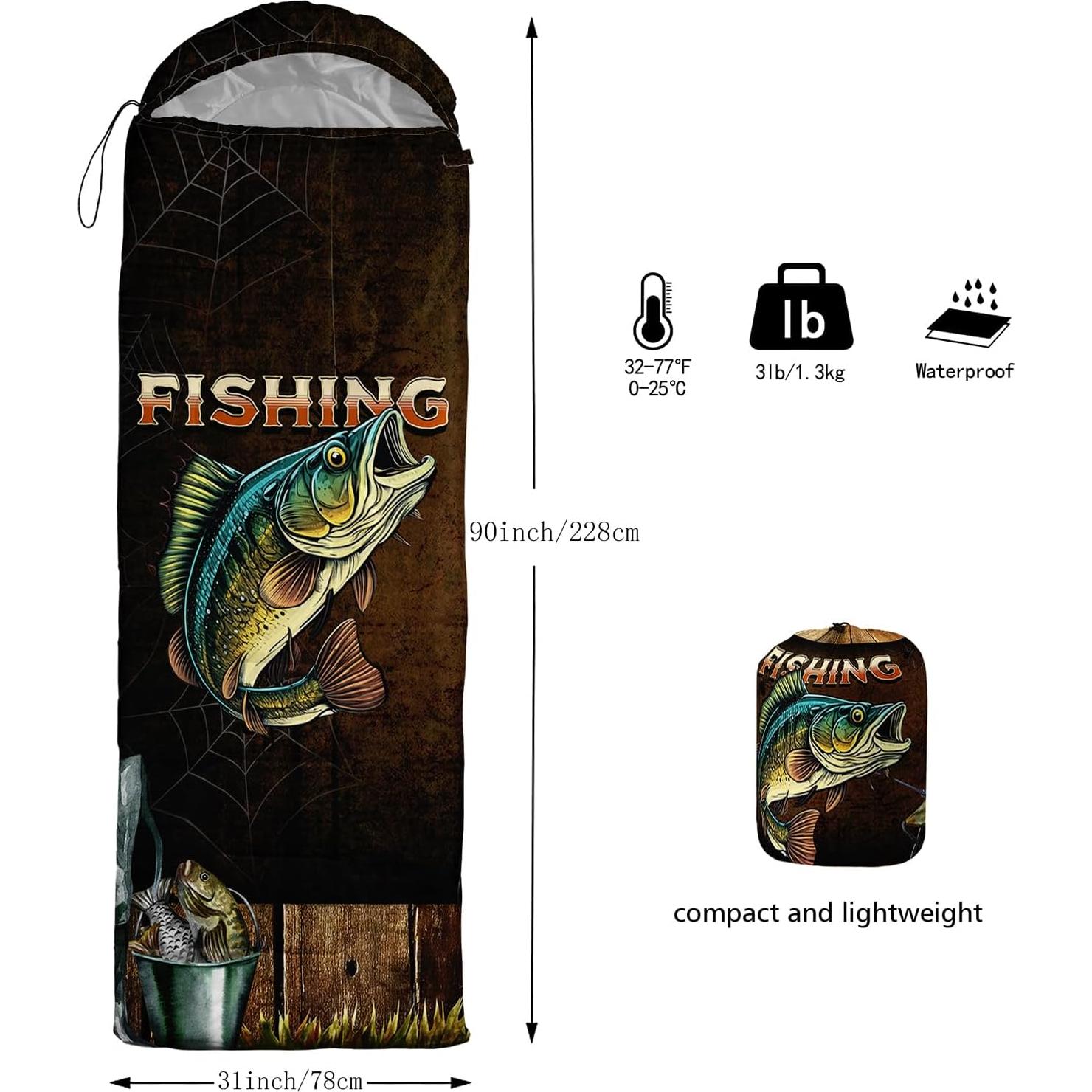 Saco de Dormir Nttopship 3 Estaciones 80x230 cm Impermeable