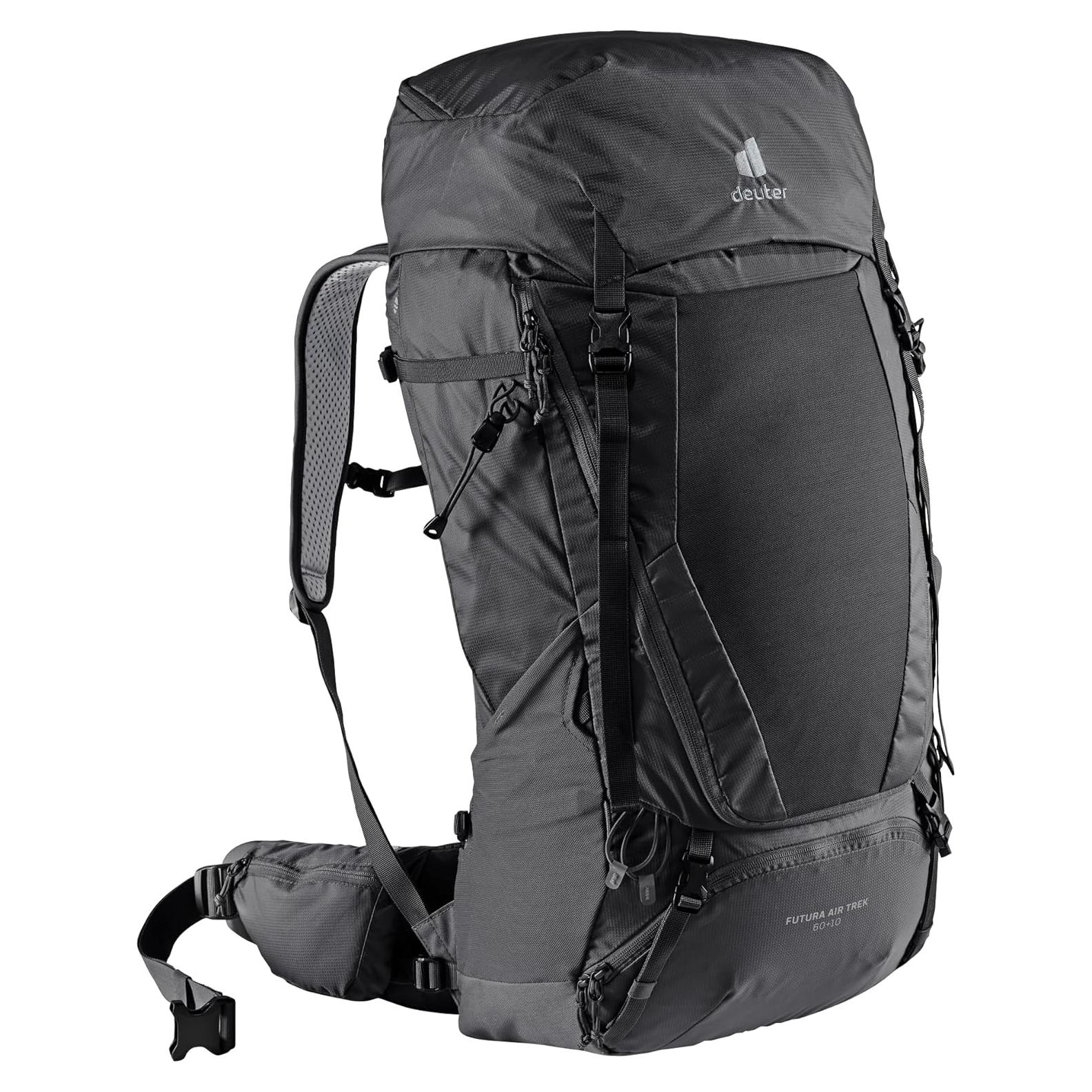 Mochila Deuter Futura Air Trek 60 + 10 Unisex Negra