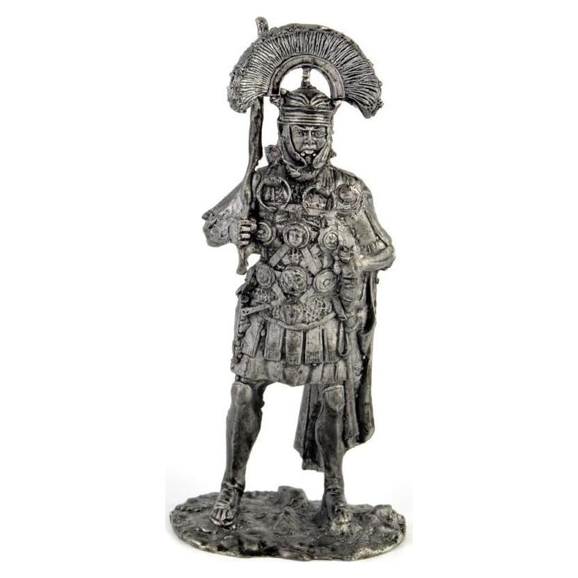 Figura Centurión Romano 54mm Estaño Hecho a Mano