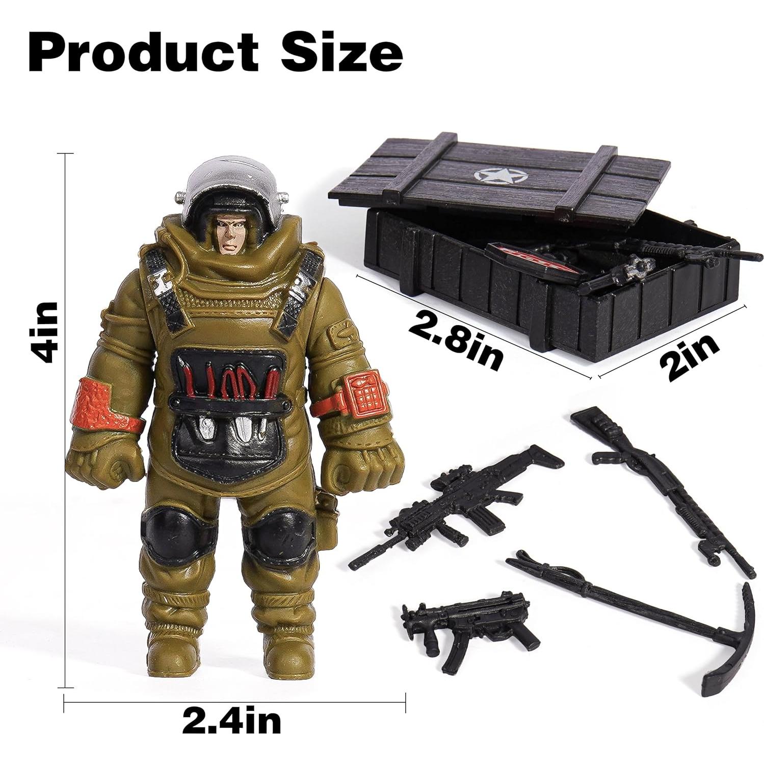 Juguetes Militares XDUOYJOY 12 Figuras Soldados 10 cm