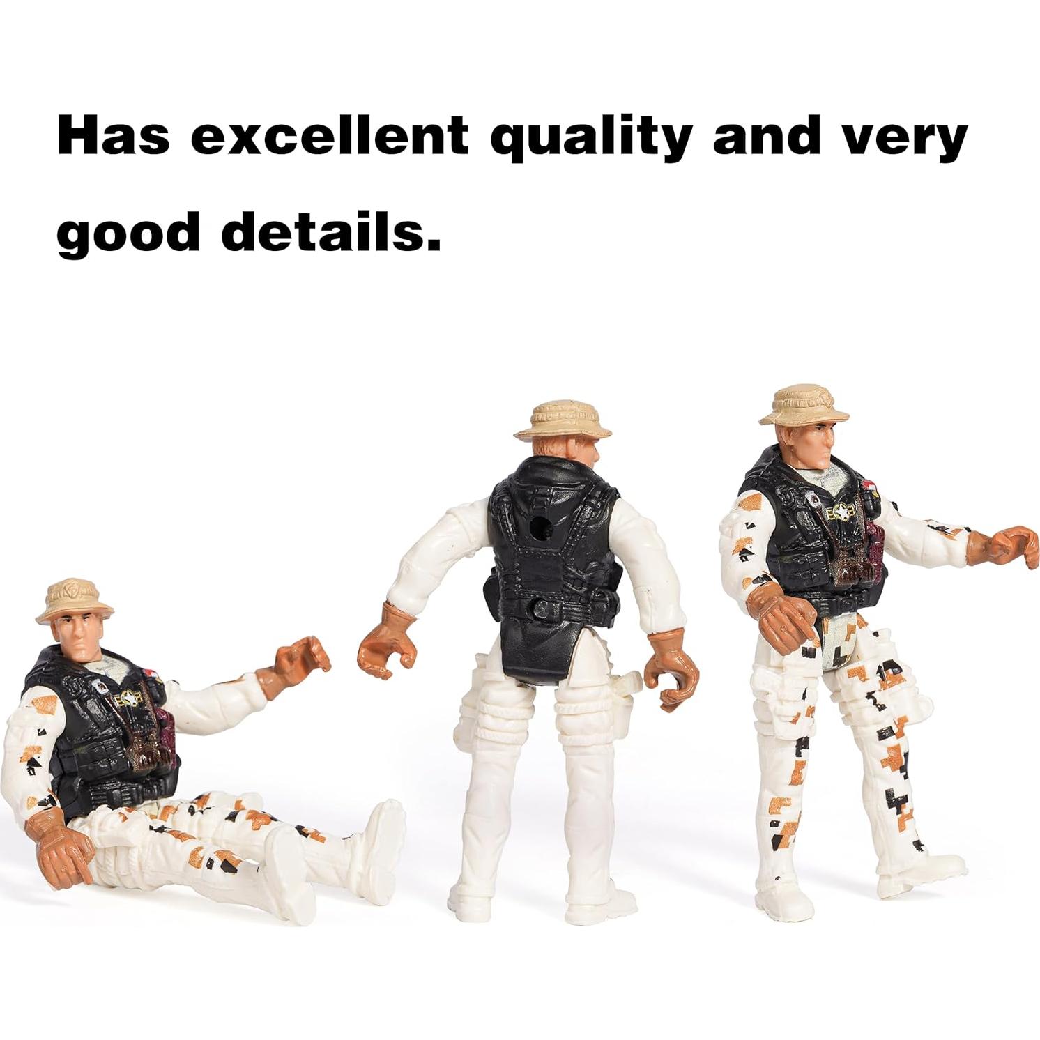 Juguetes Militares XDUOYJOY 12 Figuras Soldados 10 cm