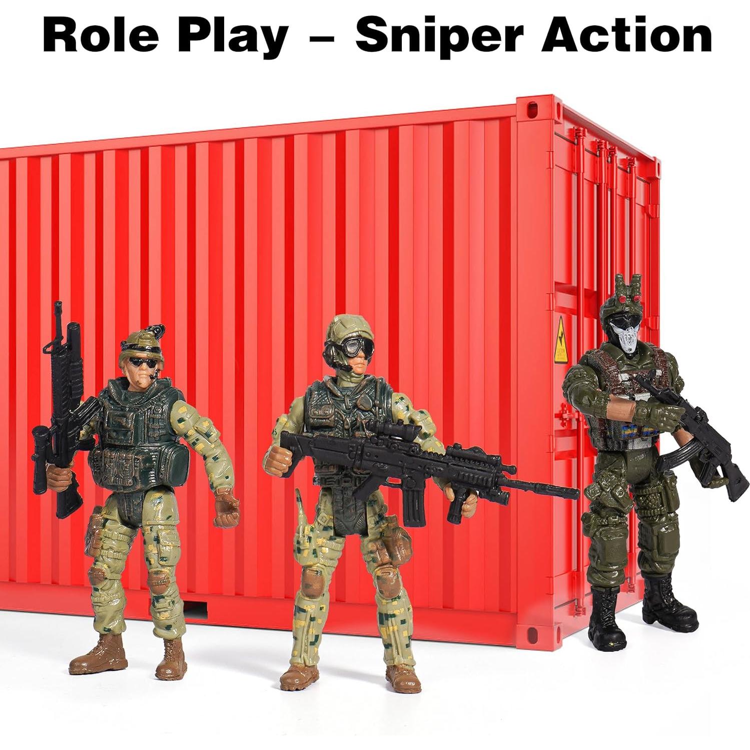 Juguetes Militares XDUOYJOY 12 Figuras Soldados 10 cm