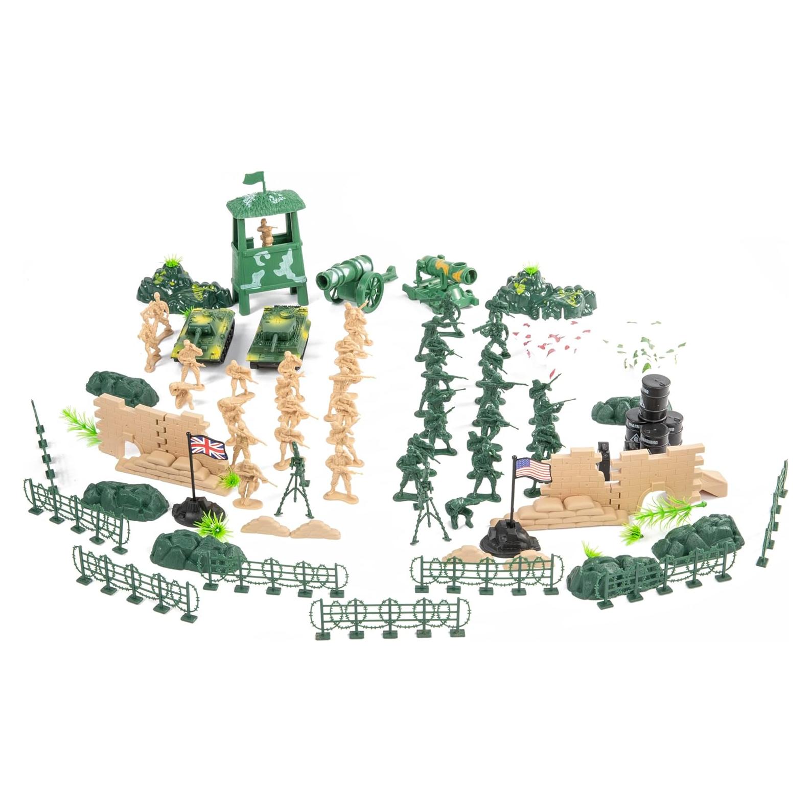 90 Piezas Figuras Militares Yichuan - Soldados y Tanques