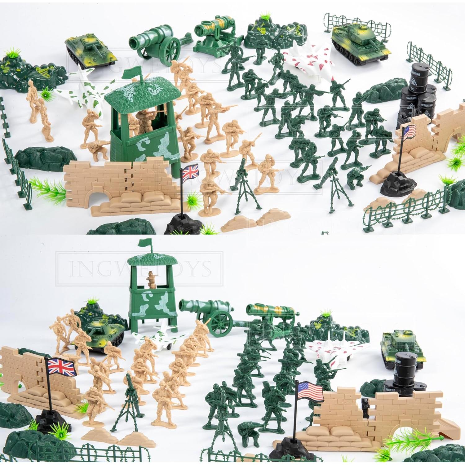 90 Piezas Figuras Militares Yichuan - Soldados y Tanques