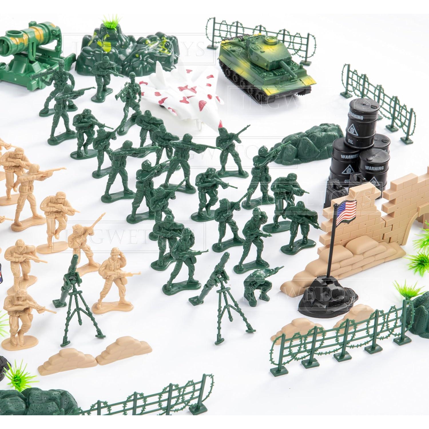 90 Piezas Figuras Militares Yichuan - Soldados y Tanques