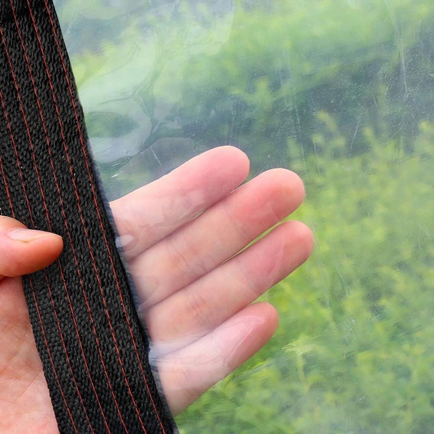 Lona Transparente Impermeable ADRUEKMV 1.22x1.83m con Ojetes