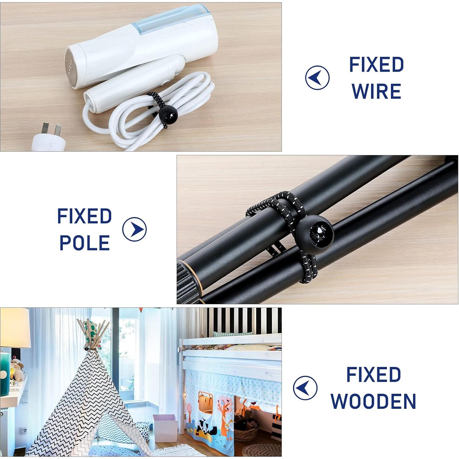 Cuerdas Bungee Kinzomor 50 PCS 10 cm Alta Resistencia