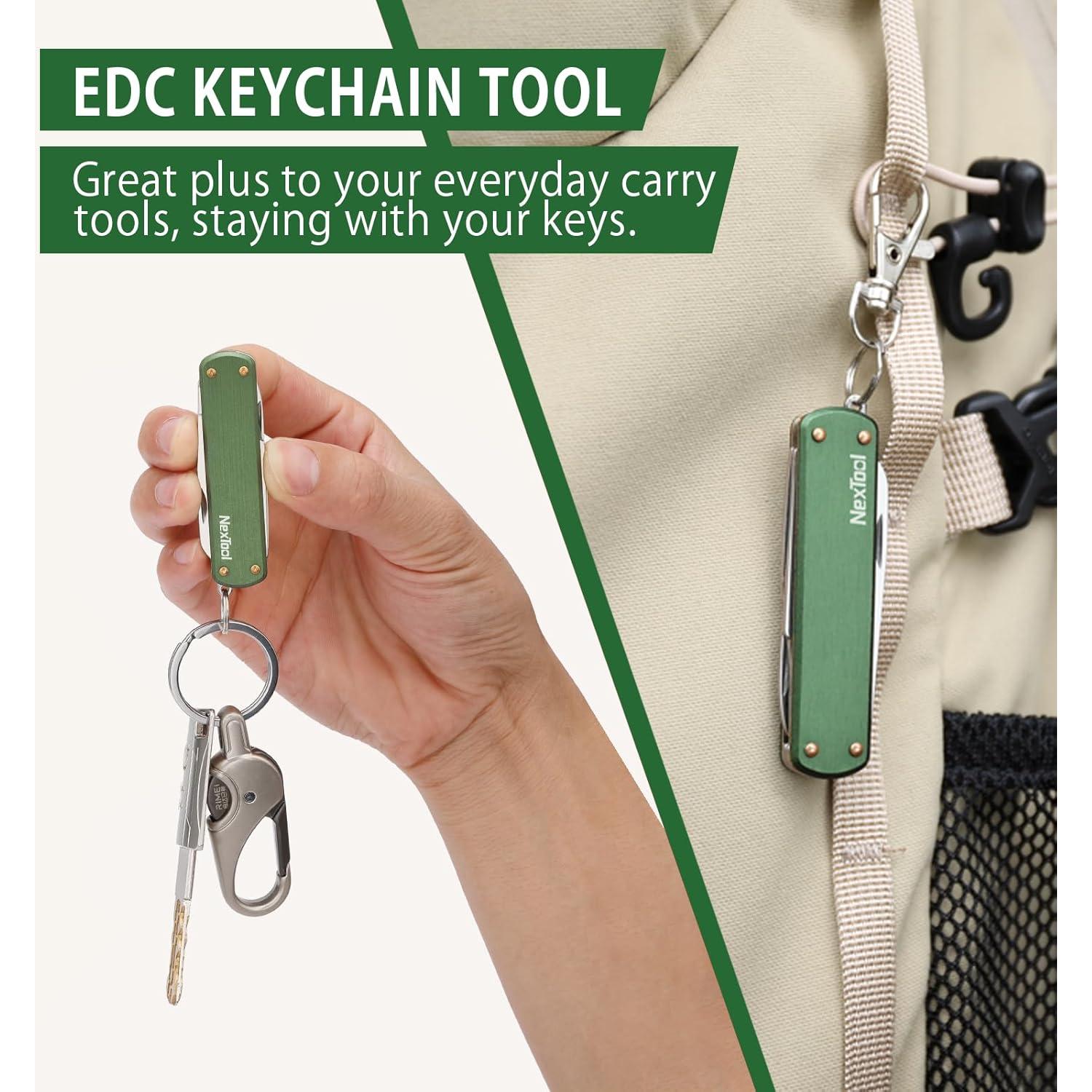 Navaja de Llave NexTool 5 en 1 Verde - Mini Multitool