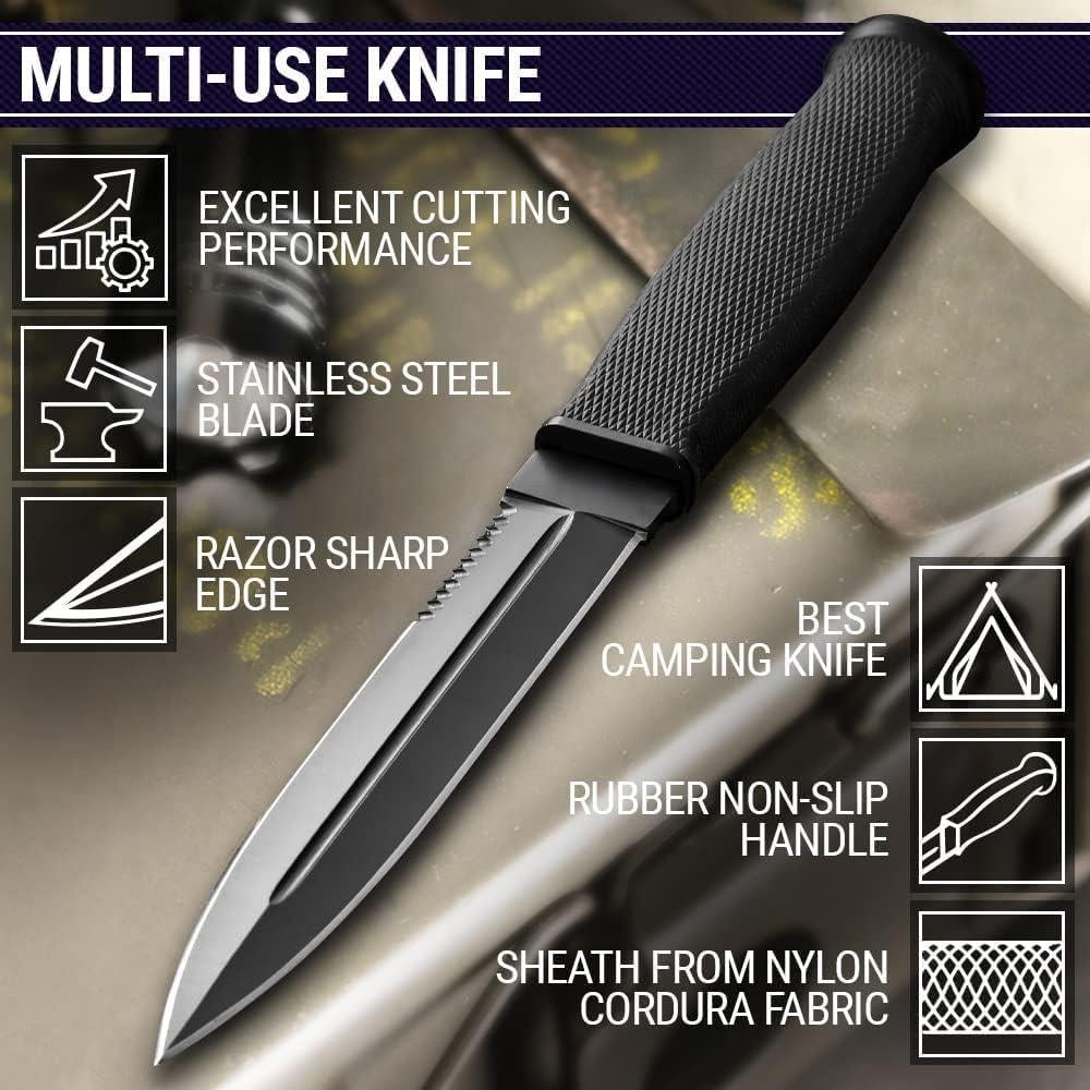 Cuchillo de Caza Grand Way 2503 con Funda - 16.51 cm Hoja