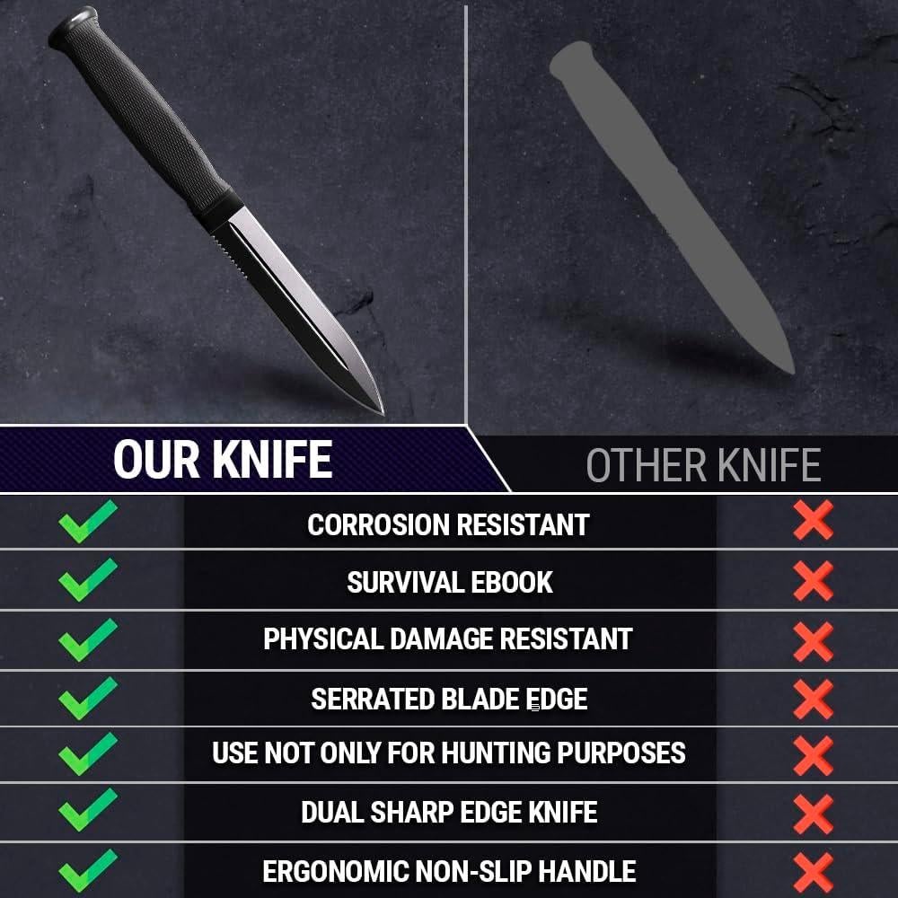 Cuchillo de Caza Grand Way 2503 con Funda - 16.51 cm Hoja