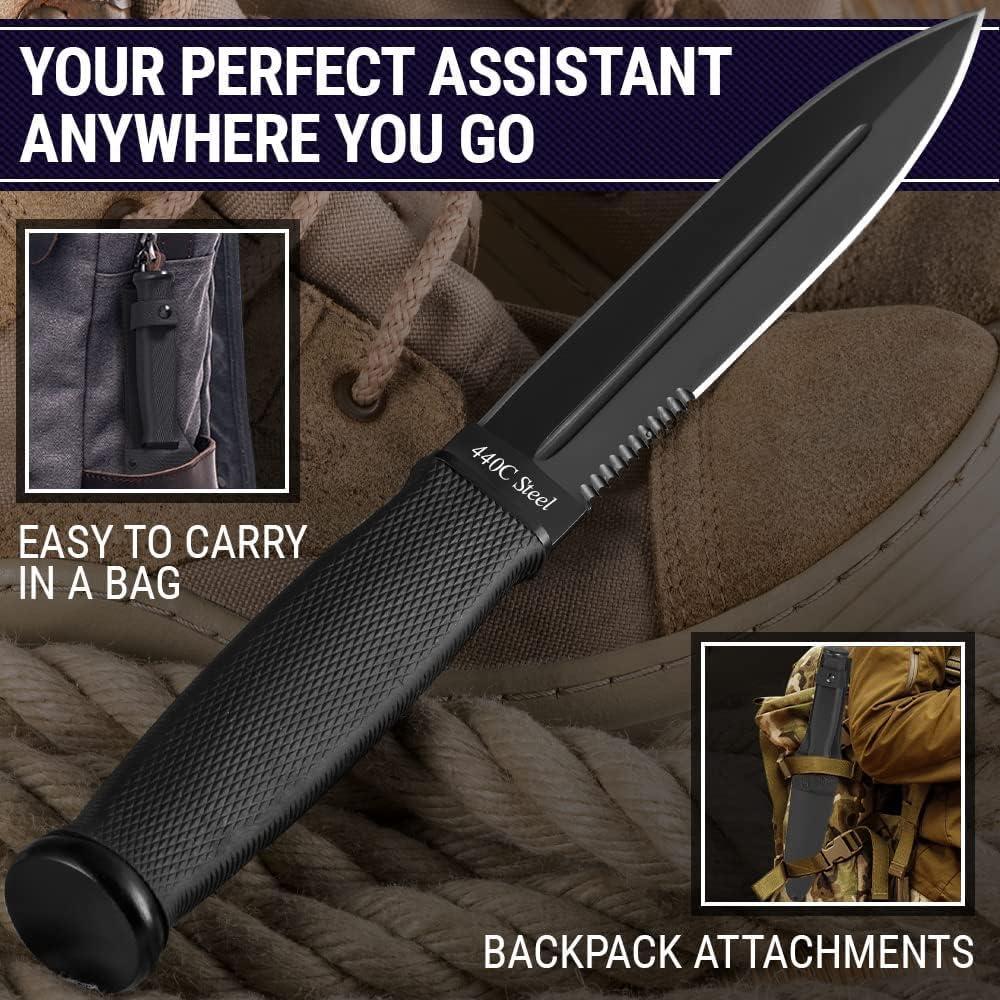 Cuchillo de Caza Grand Way 2503 con Funda - 16.51 cm Hoja