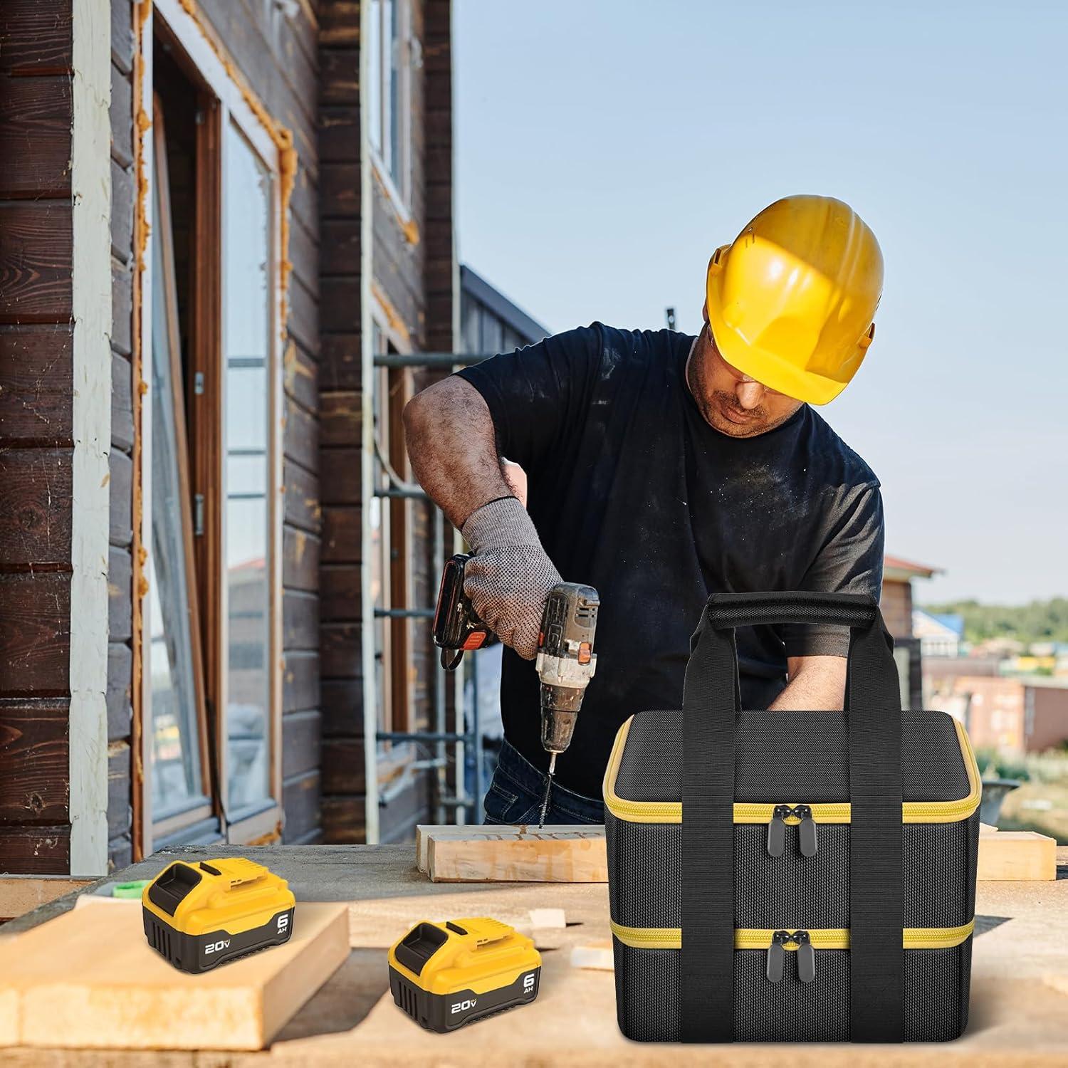 Funda de Almacenamiento para Baterías Dewalt 20V Max Tanmqin