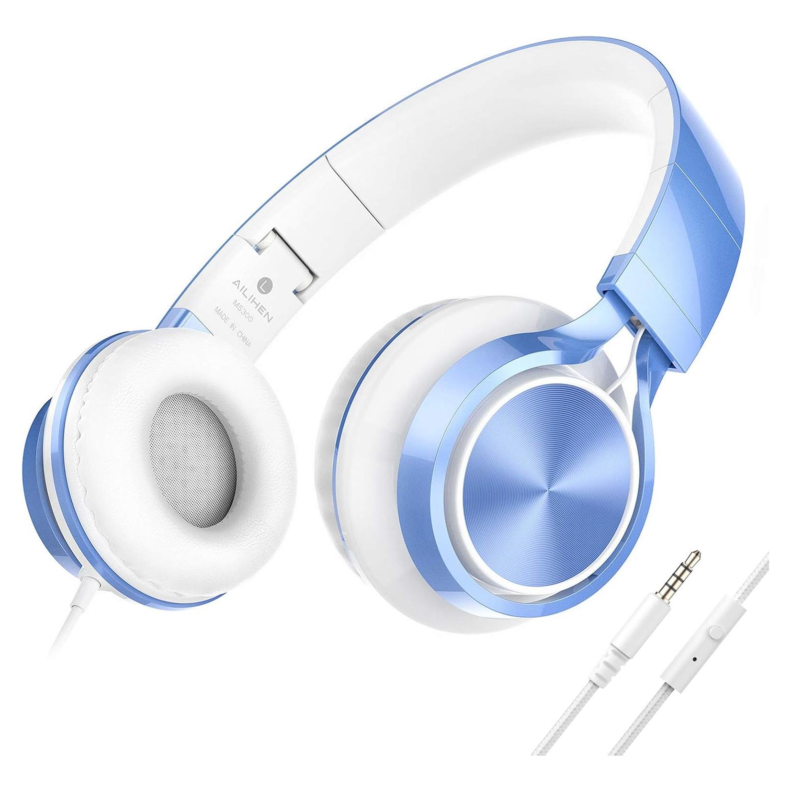 Auriculares AILIHEN MS300 para Niños con Micrófono 3.5mm Azul
