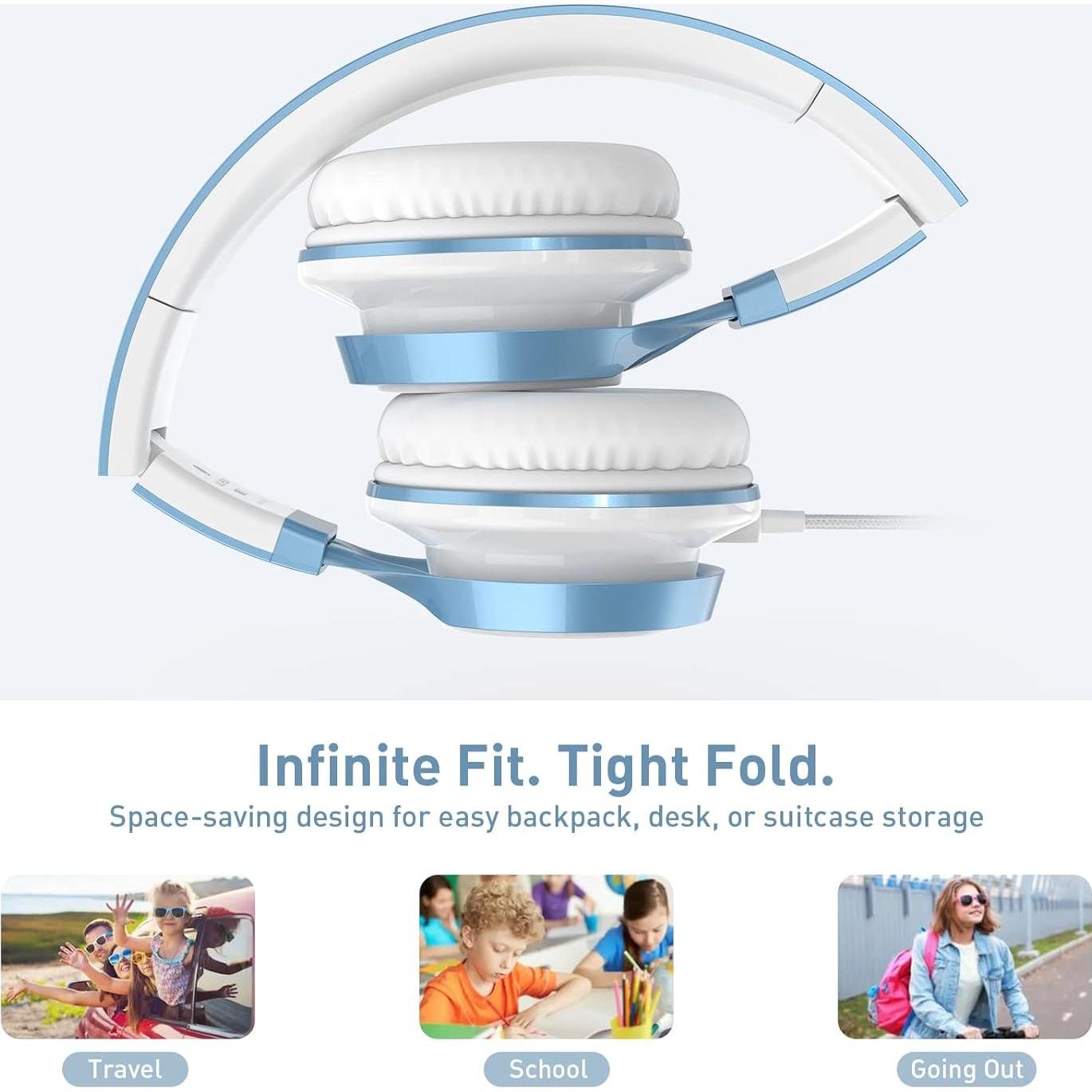 Auriculares AILIHEN MS300 para Niños con Micrófono 3.5mm Azul