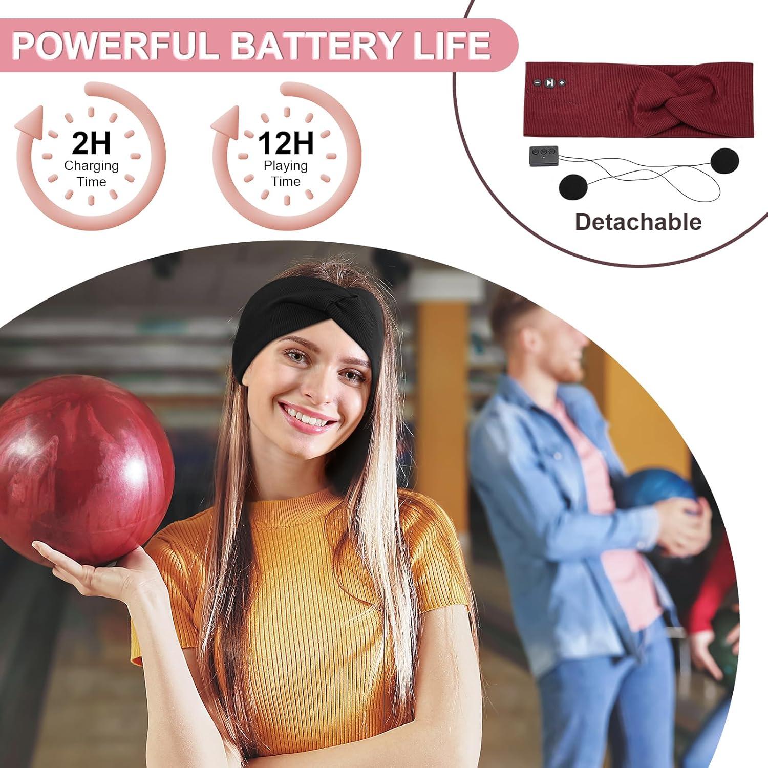 Auriculares Bluetooth Diadema BULYPAZY HD 2 en 1 Rojo y Negro