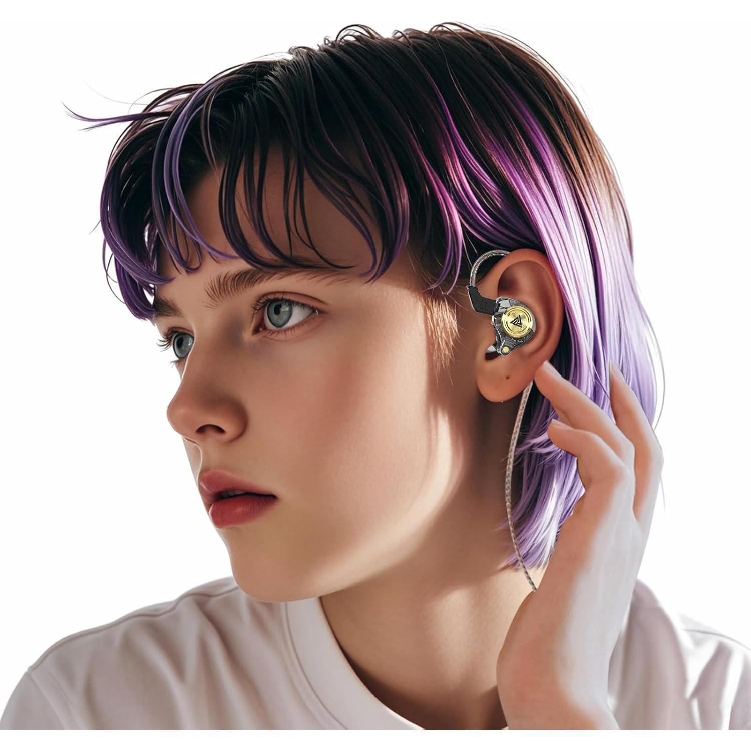 Auriculares In-Ear QKZ AK3 HiFi con Micrófono 3.5mm Negro