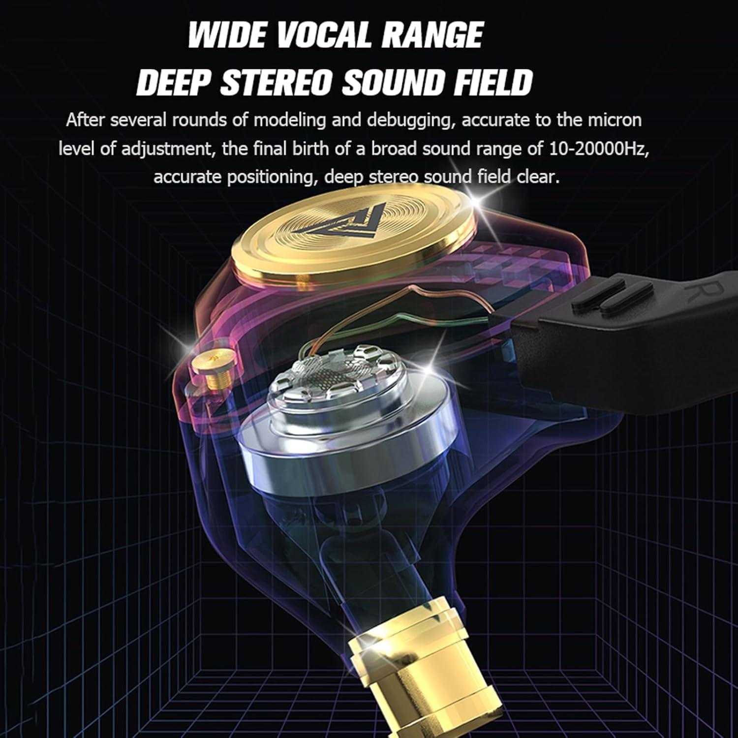 Auriculares In-Ear QKZ AK3 HiFi con Micrófono 3.5mm Negro