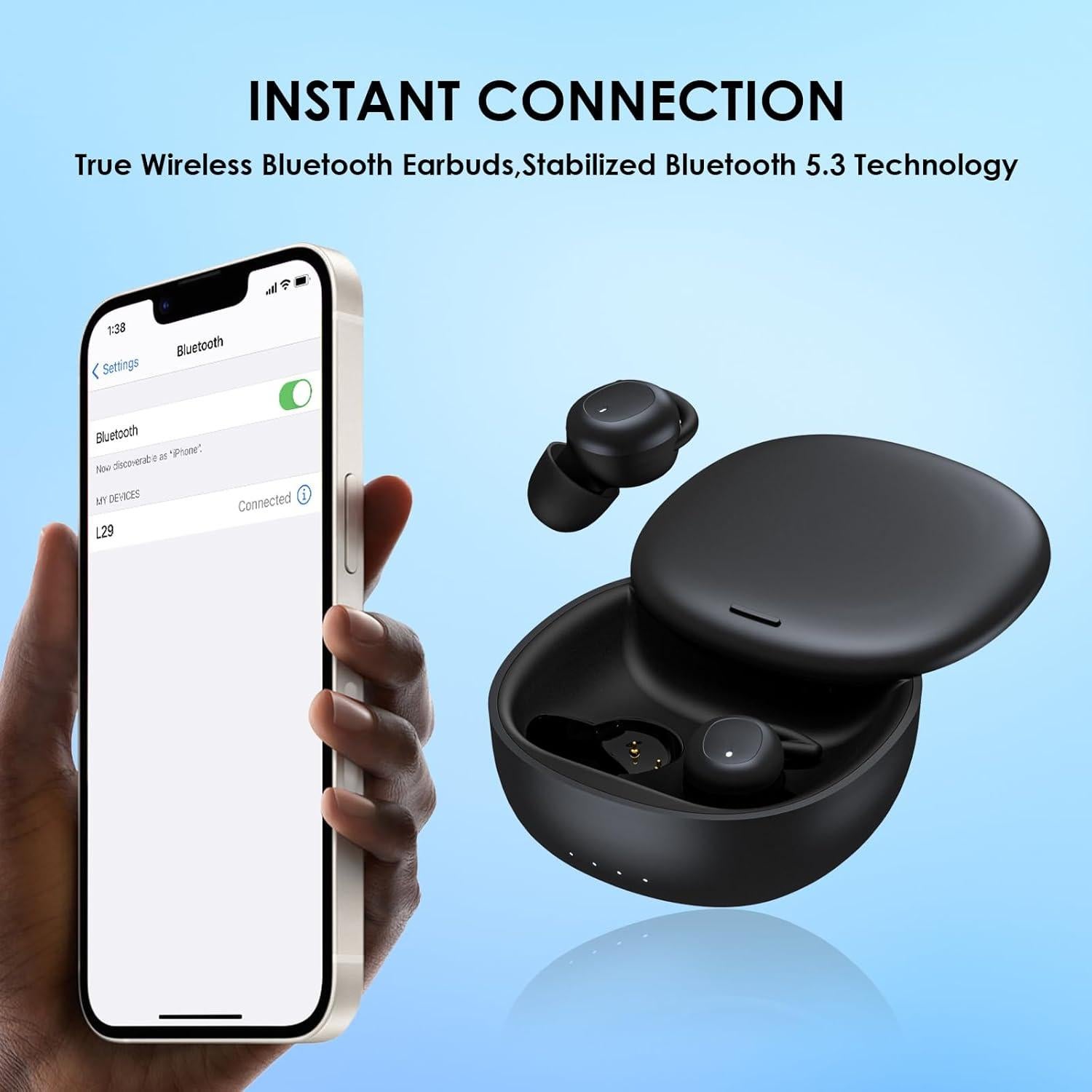 Auriculares Inalámbricos Vitadigo L29B para Dormir Bluetooth 5.3