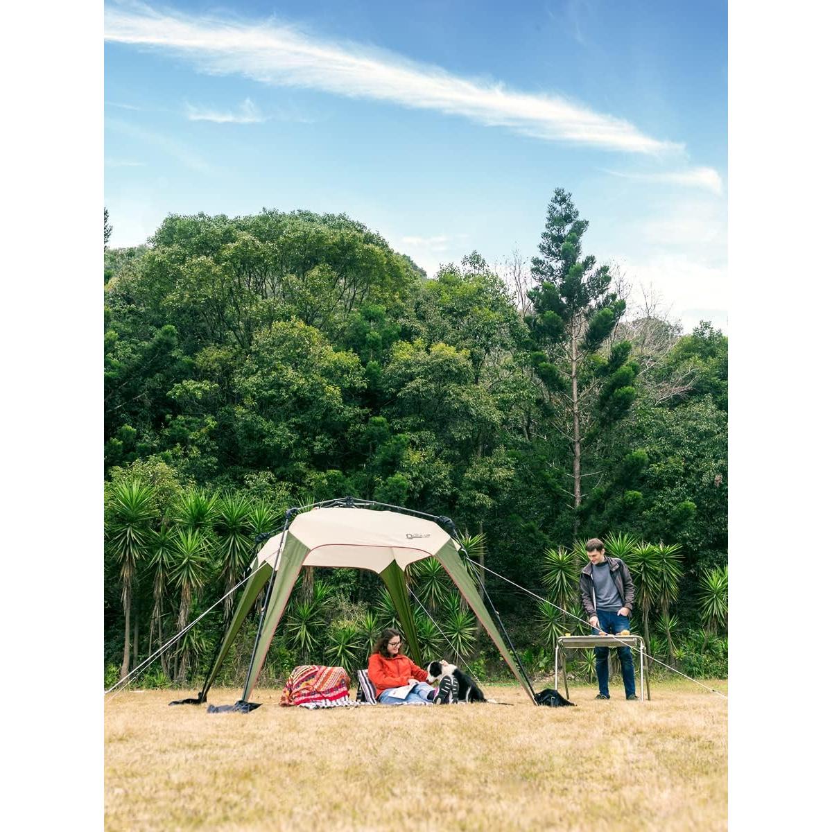 Pared Solar Lateral Mobihome 2 Piezas Beige 2.5m x 2.5m