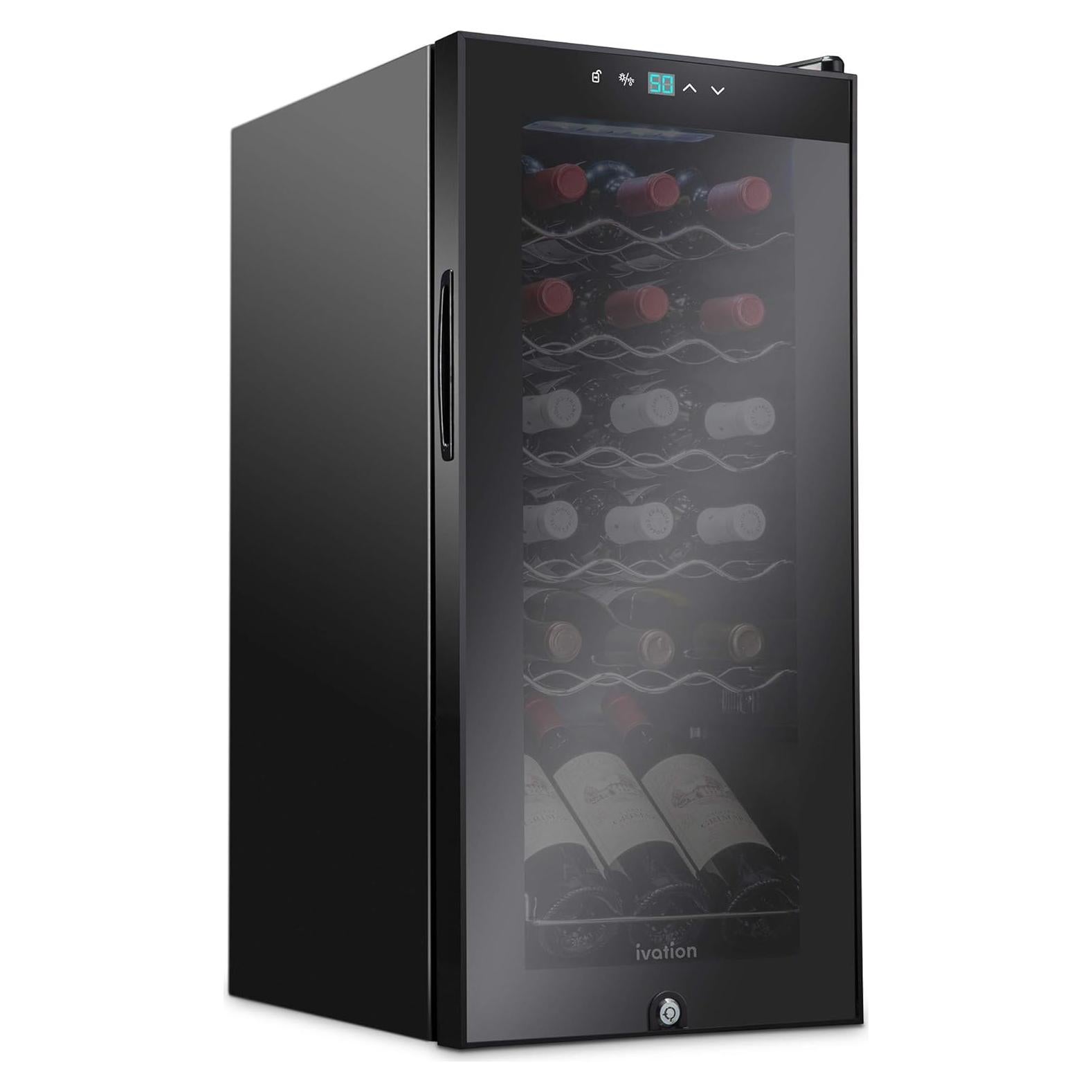 Enfriador de Vino Ivation 18 Botellas Control Digital 5-18°C