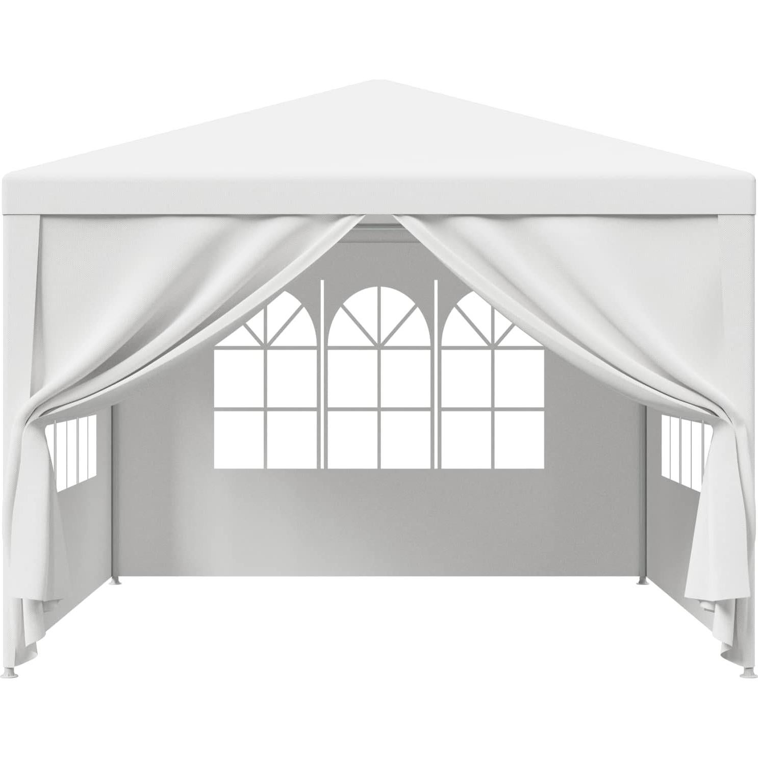 Carpa de Patio HomGarden 3x3m con Paredes Desmontables