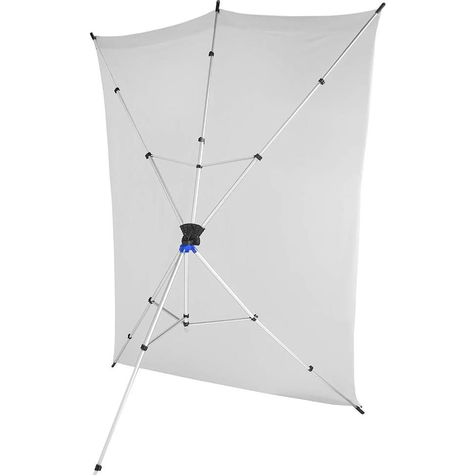 Kit de Fondo de Viaje Savage 1.52m x 3.66m Blanco con Soporte
