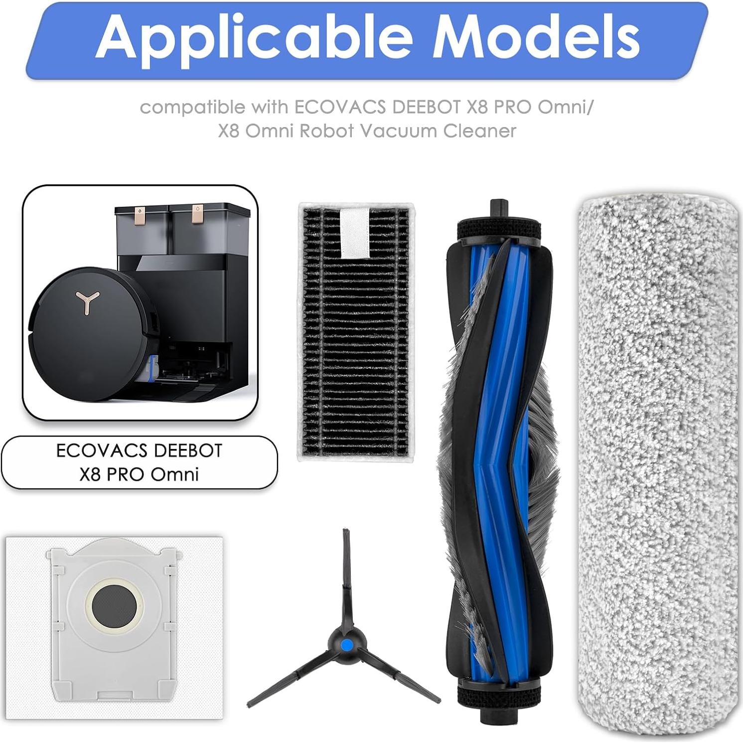 Kit de Accesorios FILTERIST para Aspiradora DEEBOT X8 Pro Omni