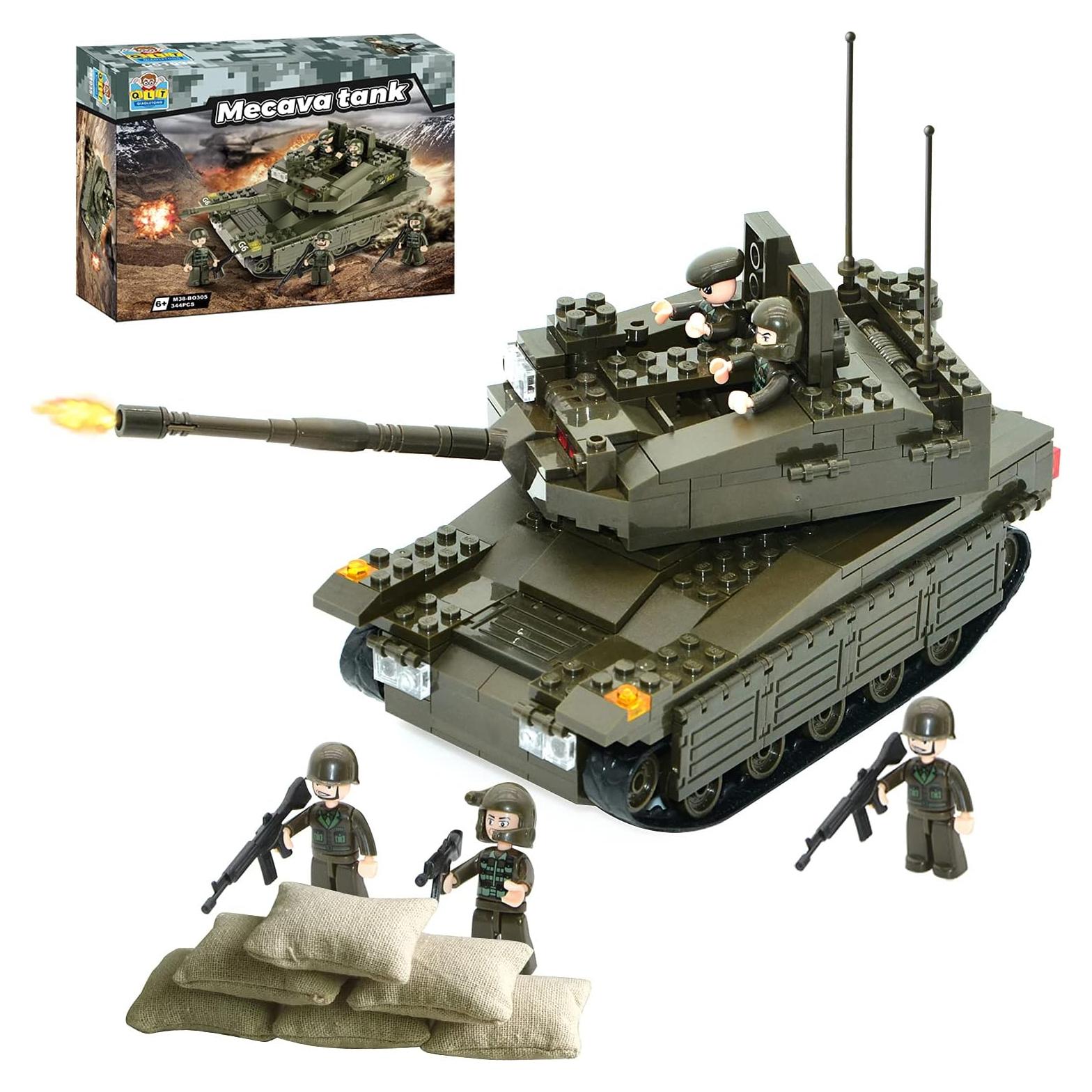 Conjunto de Bloques de Construcción Tanque Merkava QLT 343 Pcs