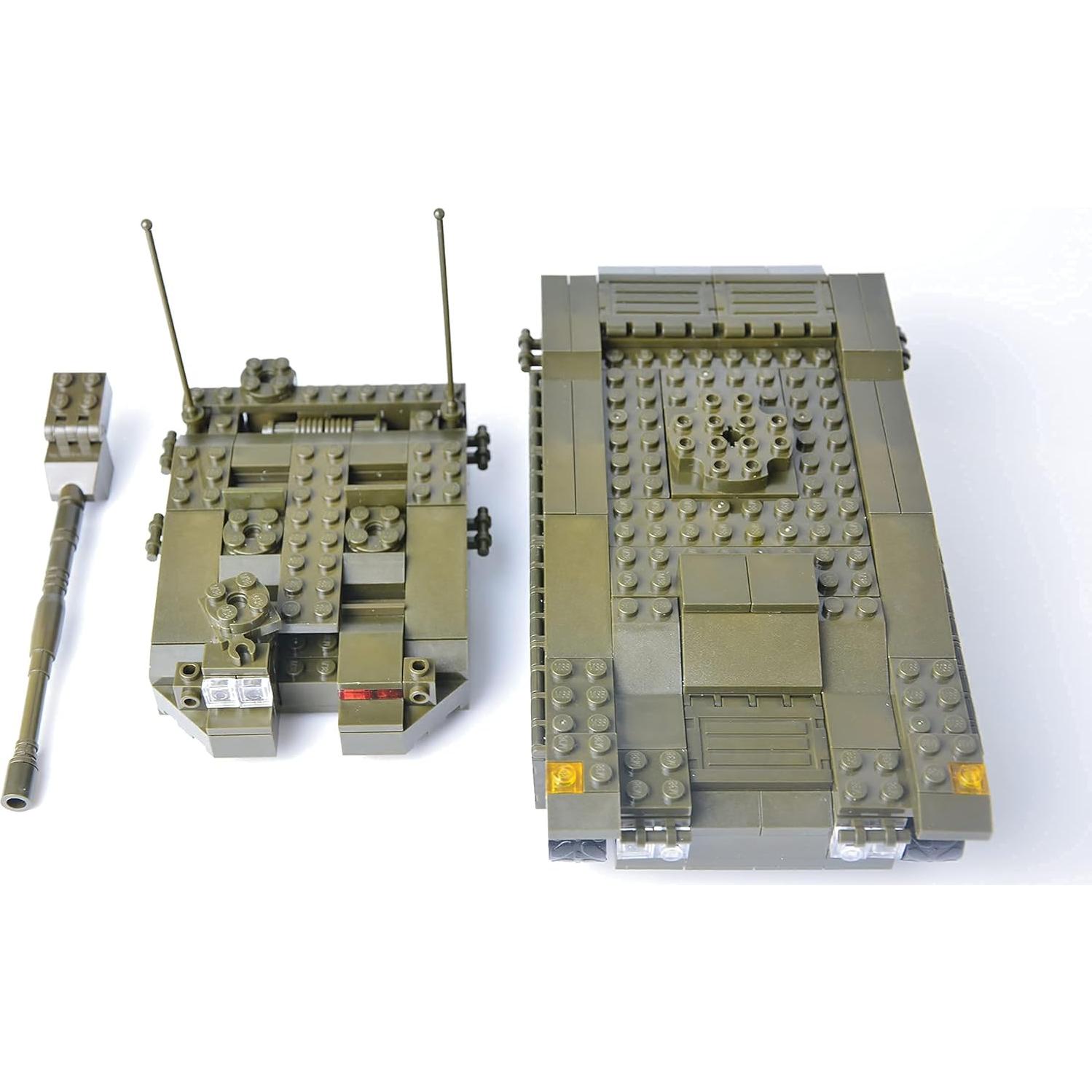 Conjunto de Bloques de Construcción Tanque Merkava QLT 343 Pcs