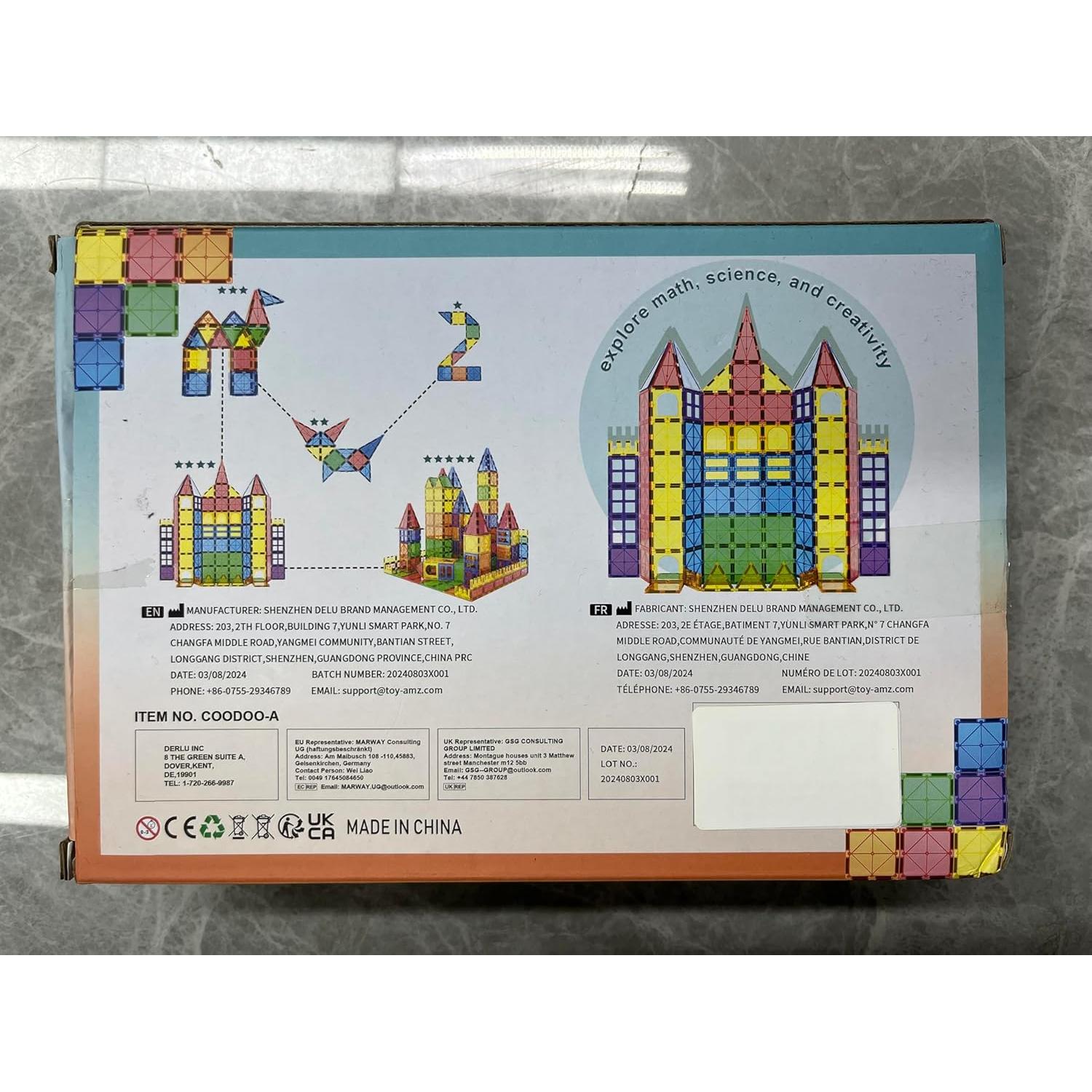 Juguetes Magnéticos Coodoo 40PCS para Niños 3+ Años