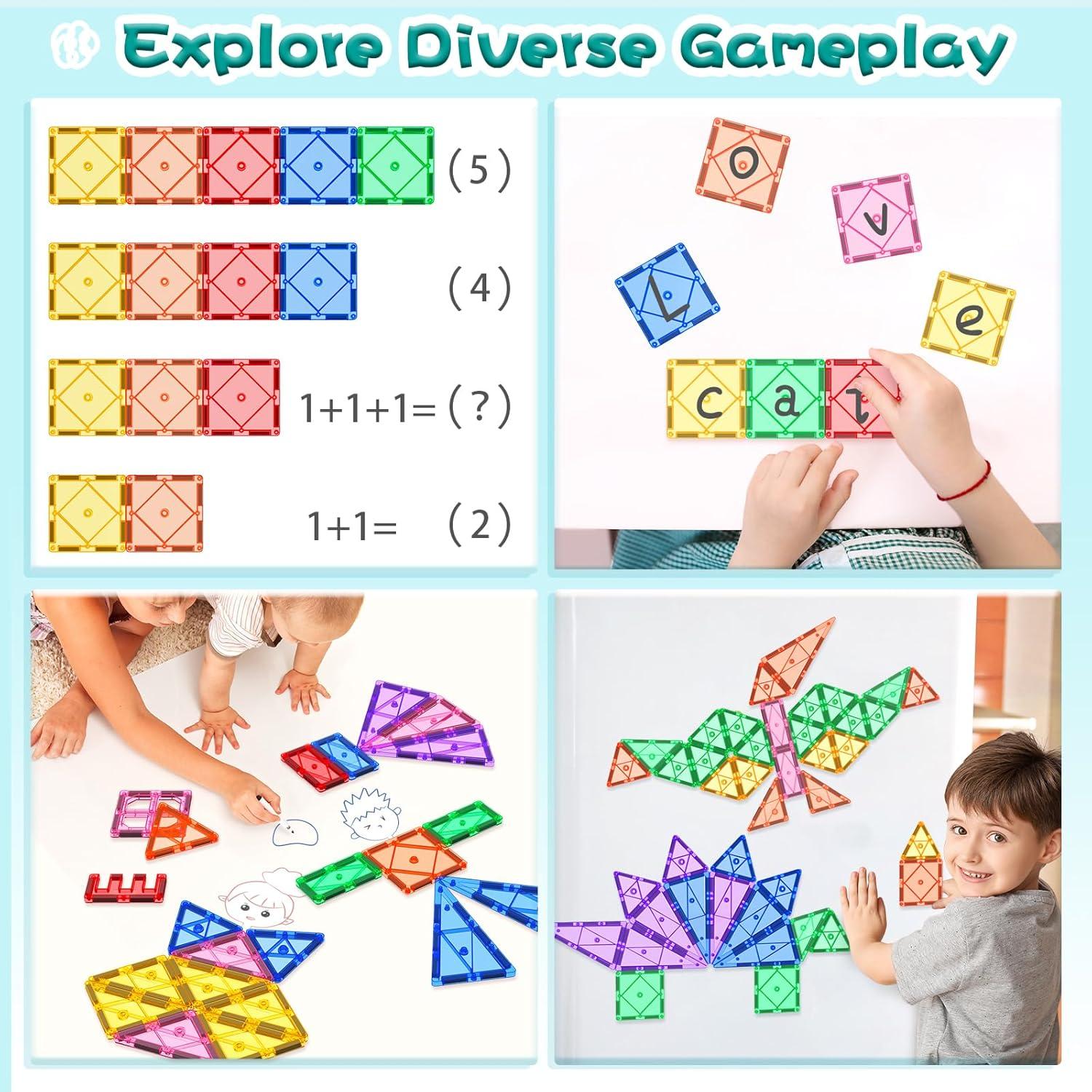 Bloques de Construcción Magnéticos Soyee 32 Piezas 3+ Años